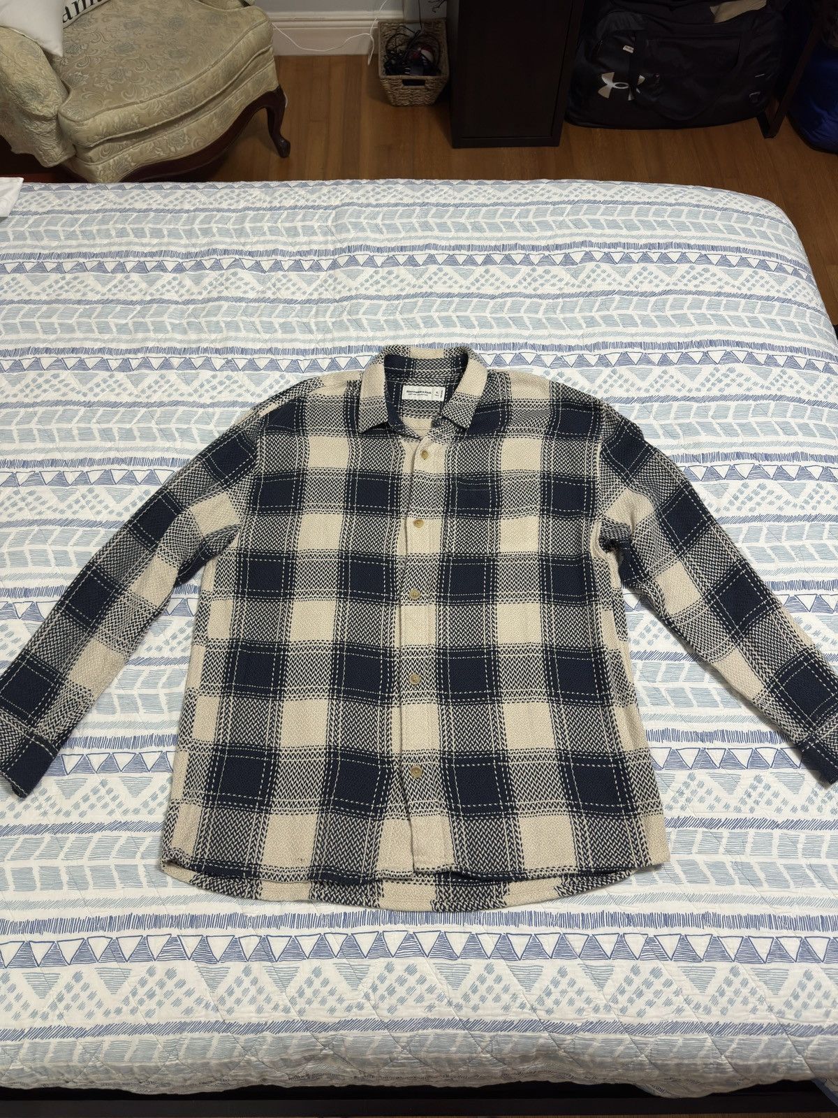 Abercrombie & Fitch Men’s Knit Flannel Size US XL / EU 56 / 4 - 1 Thumbnail