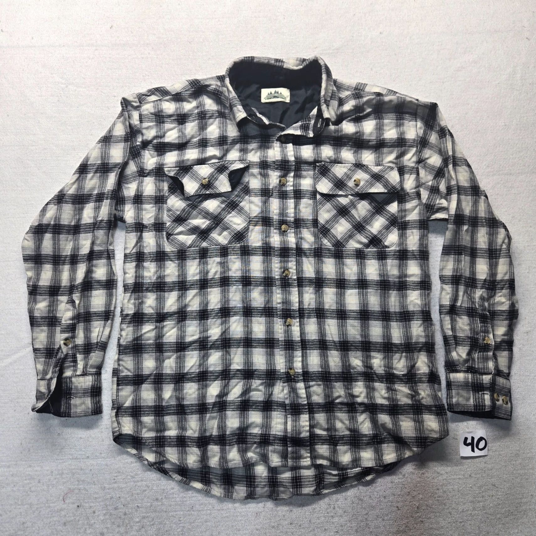 Vintage VINTAGE Timber Trail Plaid Button-Up Shirt Long Sleeve Adult Men Size XL Black Checkered Casual Outdoor Size US XL / EU 56 / 4 - 2 Thumbnail