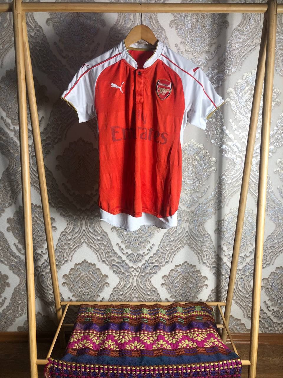 Puma VINTAGE PUMA FC ARSENAL LONDON ENGLAND SOCCER JERSEY RETRO Size US S / EU 44-46 / 1 - 2 Thumbnail