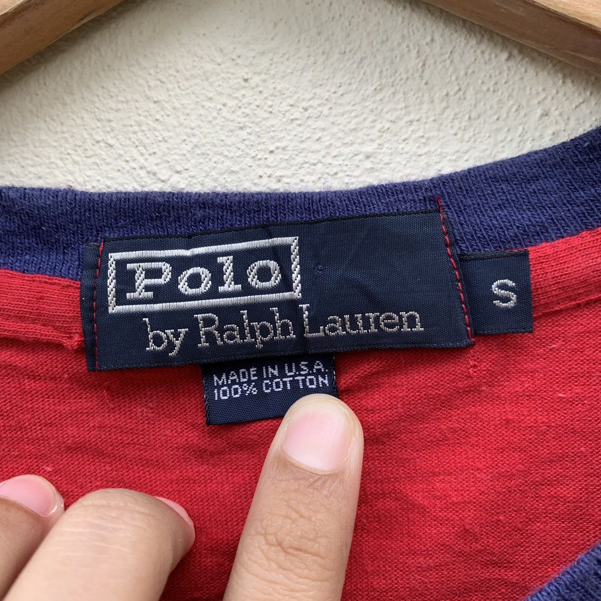 Polo Ralph Lauren × Ralph Lauren × Vintage Vintage 90s POLO RALPH LAUREN P-WING POCKET T-shirt Size US S / EU 44-46 / 1 - 8 Thumbnail
