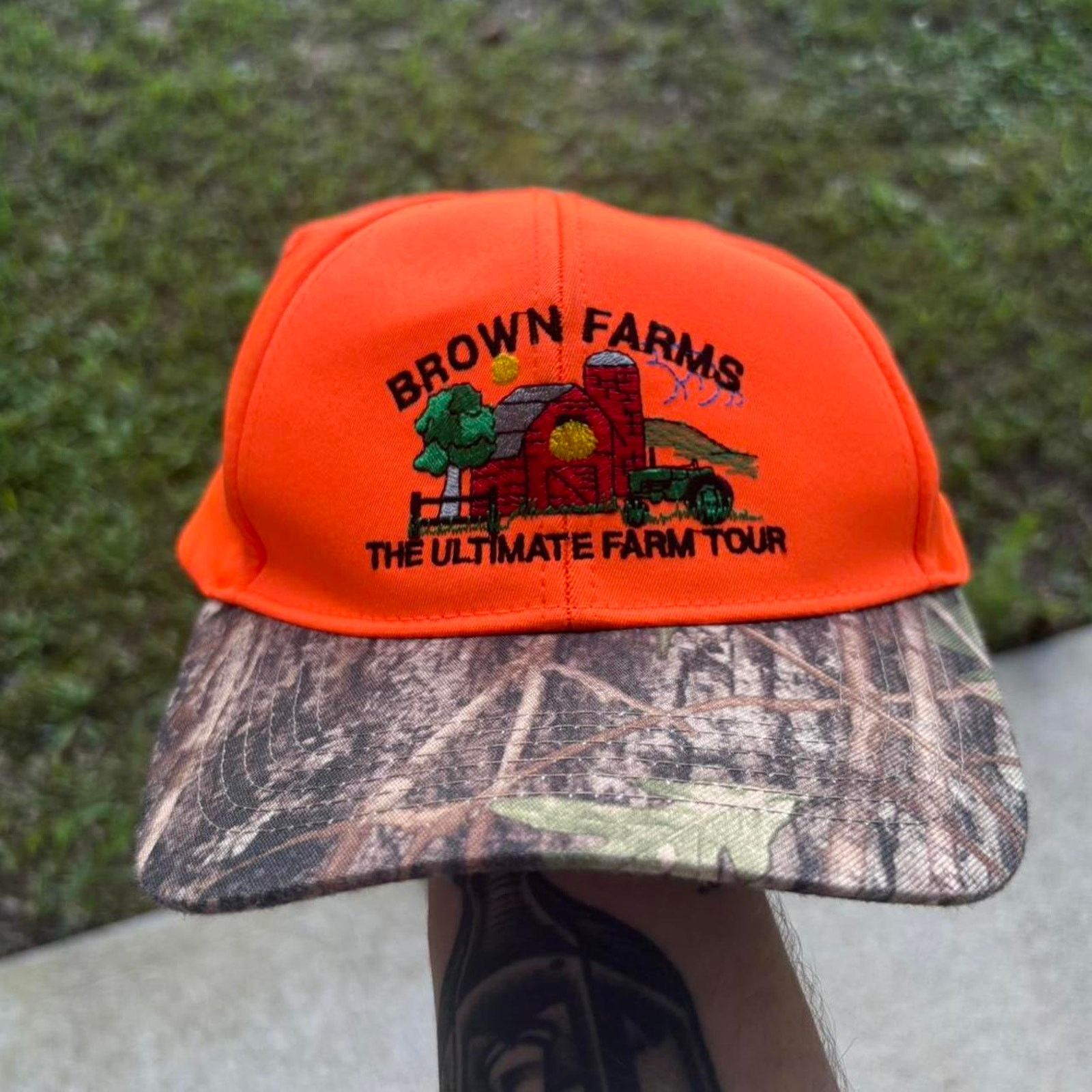 Vintage Vintage 90s Embroidered Camo Hat Size ONE SIZE - 1 Thumbnail