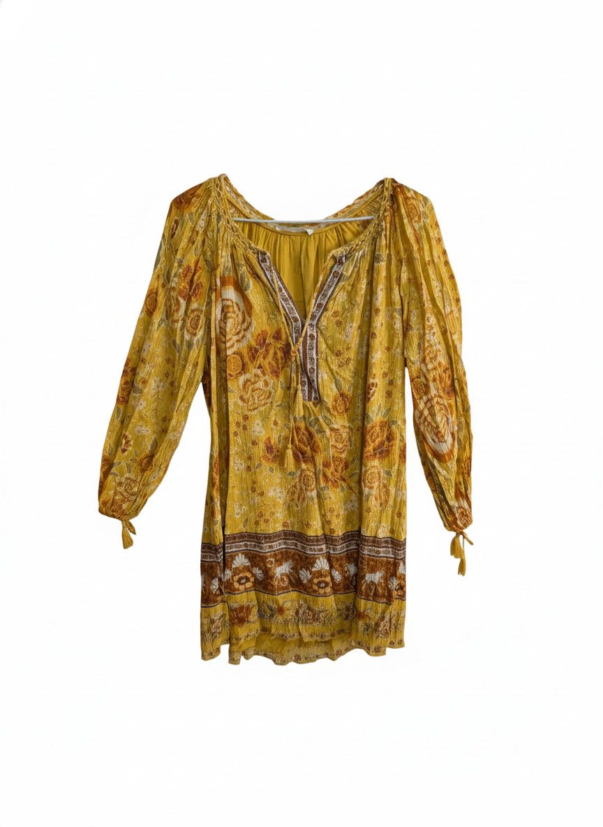 Other Spell & The Gypsy Collective Bohemian Tunic Mini Dress XXS Long Sleeve Size XXS / US 00 / IT 34 - 1 Thumbnail