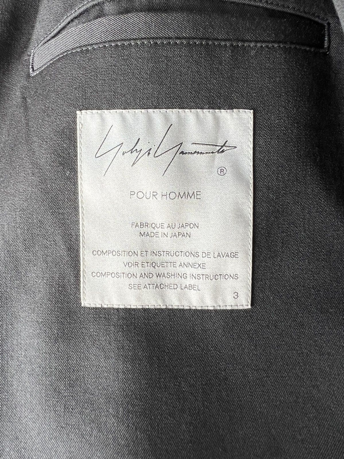 Yohji Yamamoto Yohji Yamamoto Pour Homme - WOOL GABARDINE SMOOTH COAT Size US M / EU 48-50 / 2 - 21 Thumbnail