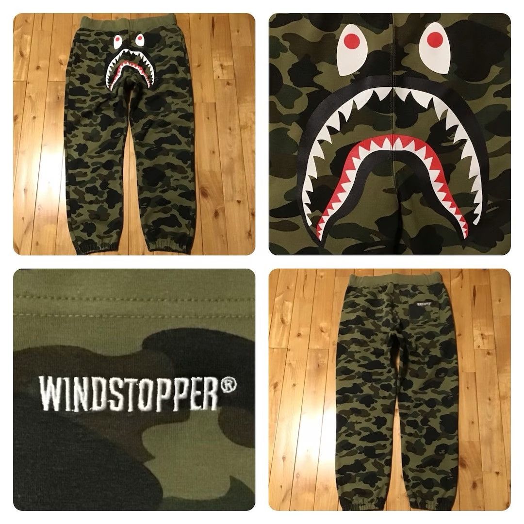 Bape GORE WIND STOPPER BAPE CAMO Shark Sweat Pants ★size XXL Size US 38 / EU 54 - 1 Thumbnail