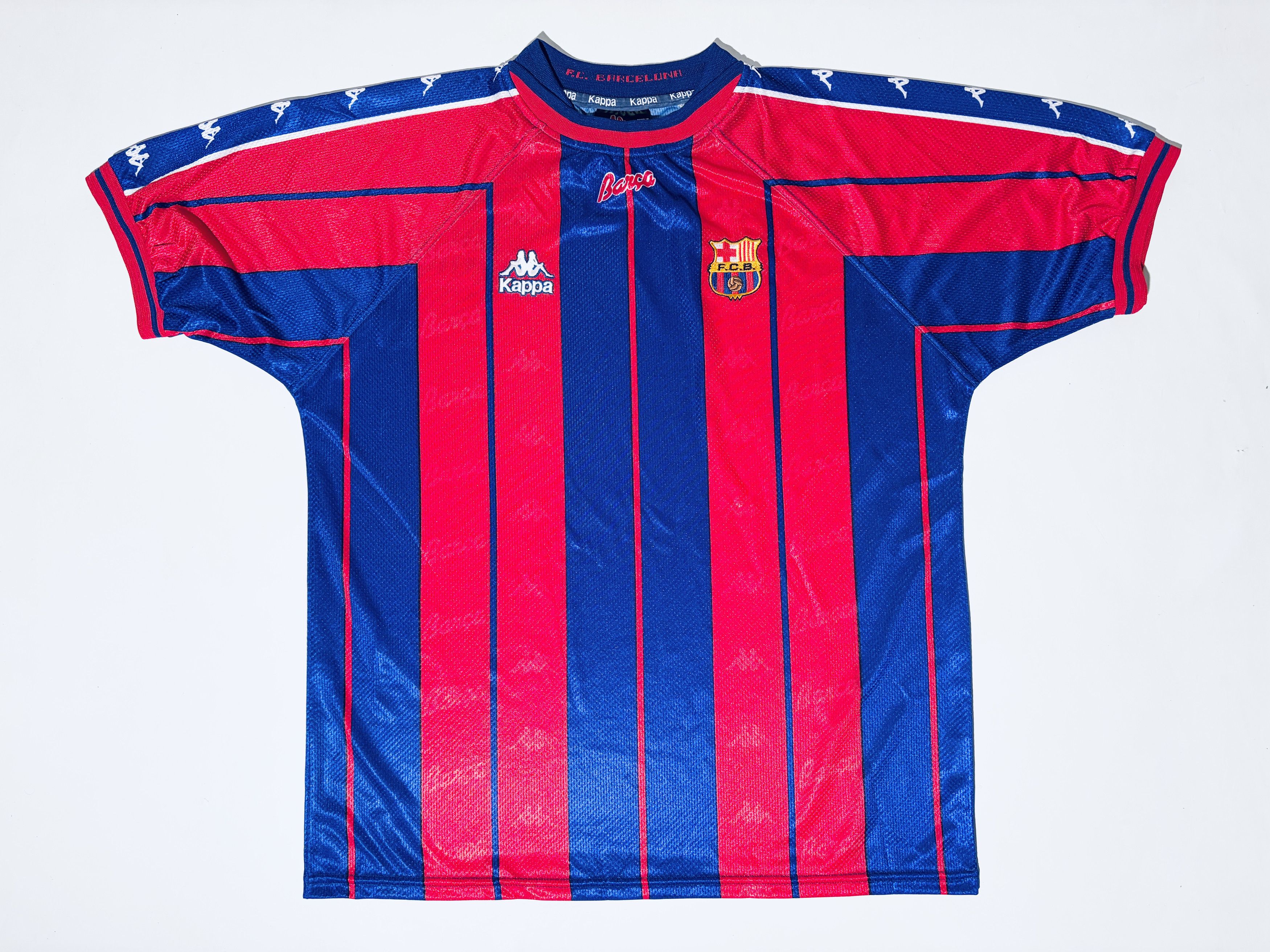 Kappa Barcelona Home Shirt 1997 - 1998 Kappa 97/98 Size US XL / EU 56 / 4 - 4 Thumbnail