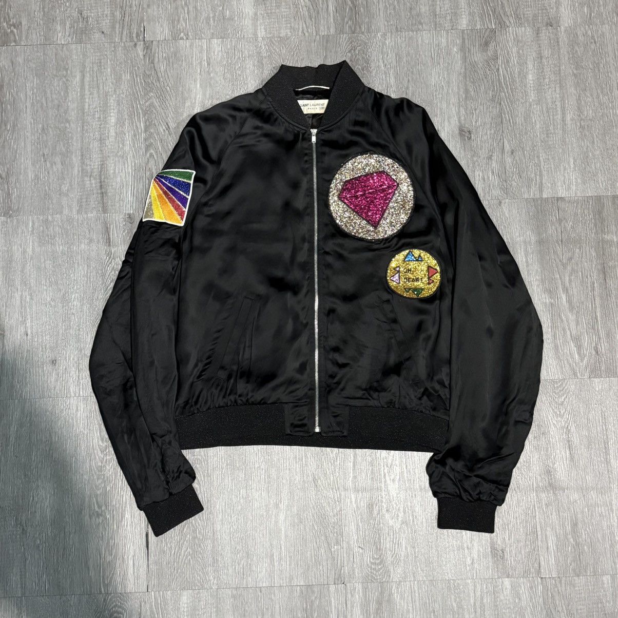 Saint Laurent Paris Saint Laurent Paris Glitter Diamond Jacket Size US M / EU 48-50 / 2 - 1 Thumbnail