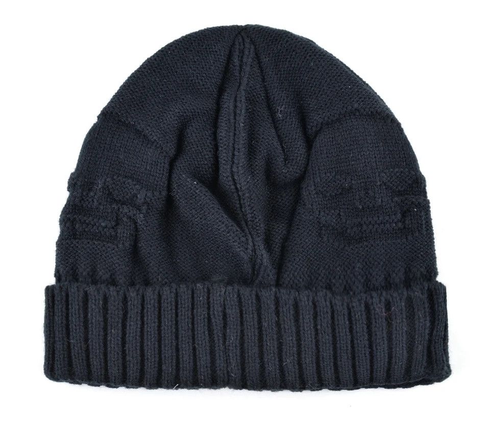 Japanese Brand Black Color Skull Beannie Hat Y2K Fall Size ONE SIZE - 4 Thumbnail