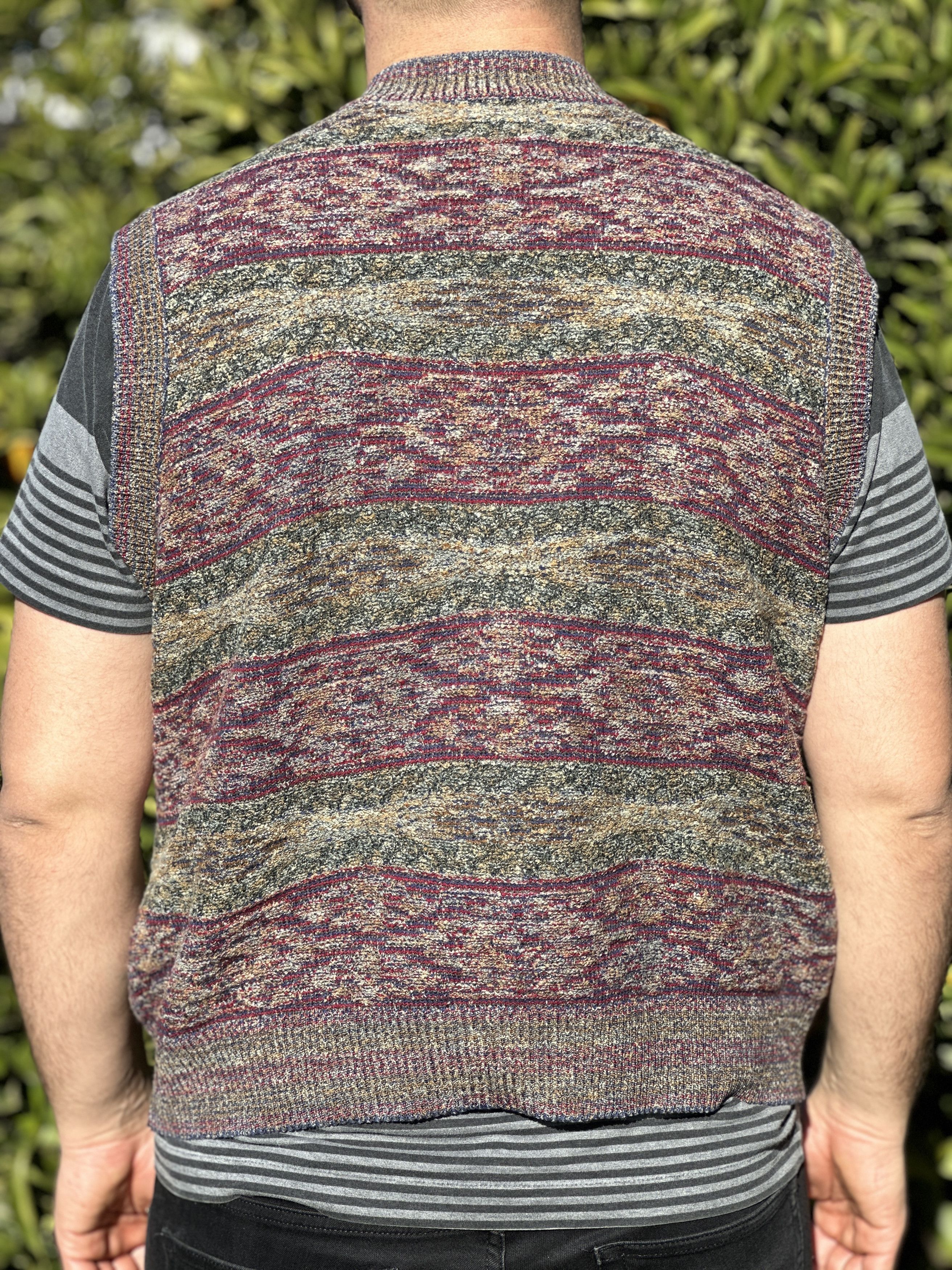 Missoni Missoni Sport Gilet 3D Knit Retro Sweater Vest Size 52 L Size US L / EU 52-54 / 3 - 2 Thumbnail