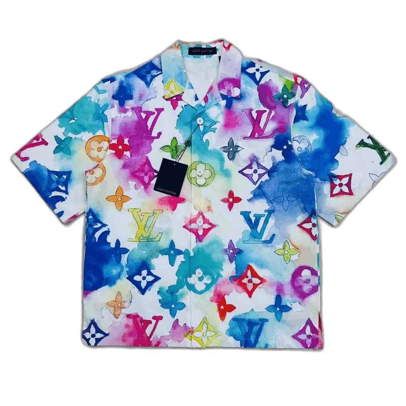 Louis Vuitton Louis Vuitton Watercolor Short Sleeve Shirt Size US M / EU 48-50 / 2 - 1 Thumbnail