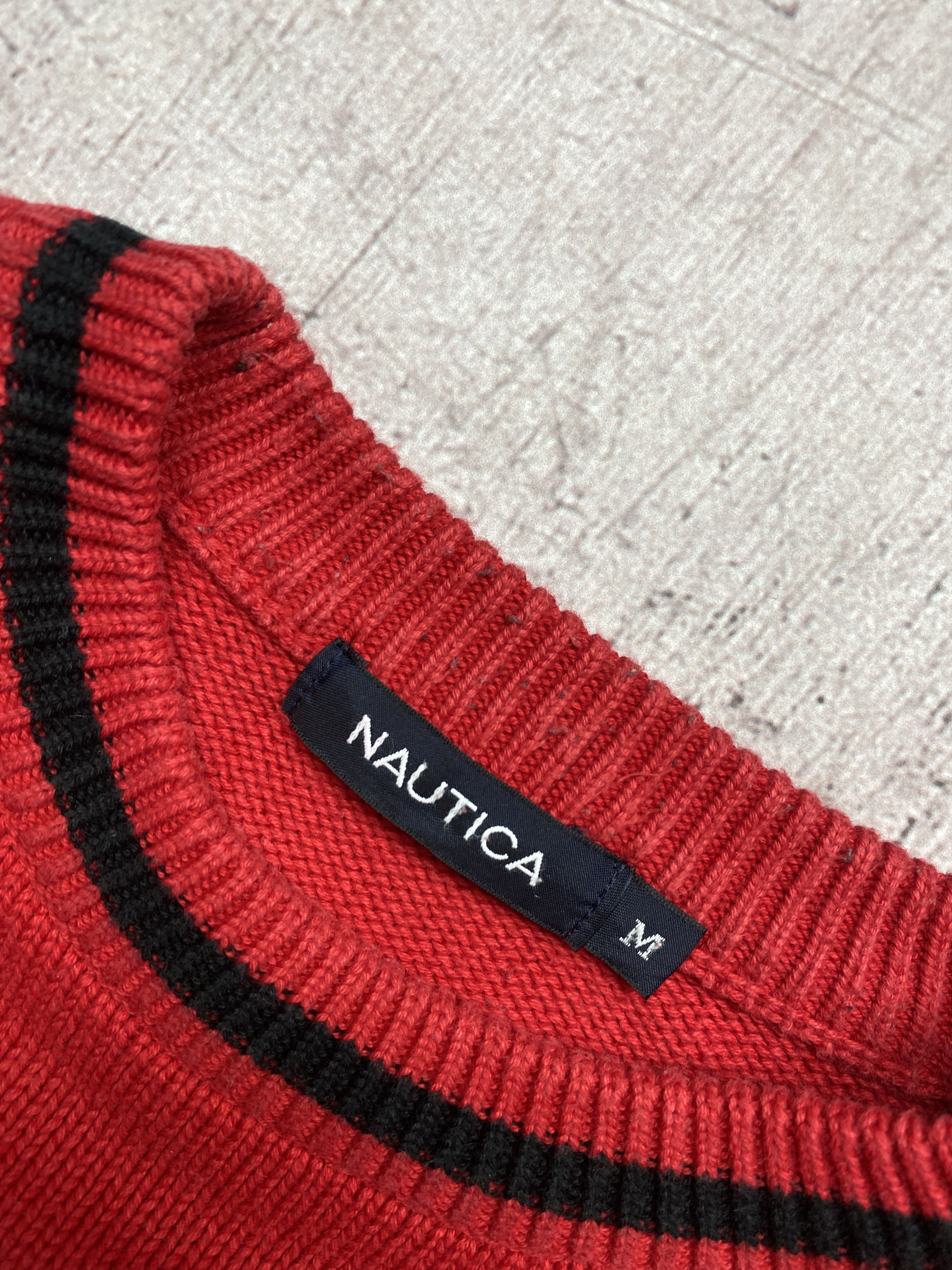 Nautica × Vintage Nautica Vintage Mens Big Logo Knit Sweater Size US M / EU 48-50 / 2 - 4 Thumbnail