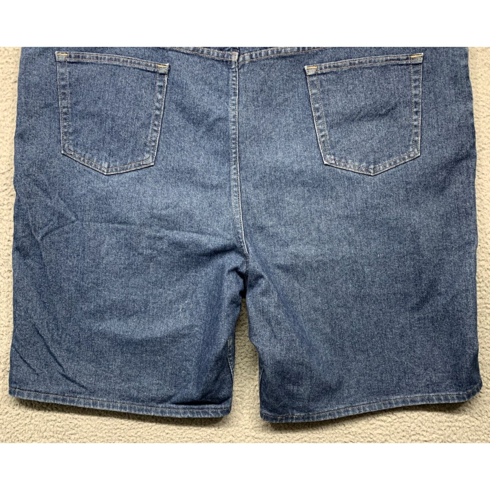 Wrangler Wrangler Denim Shorts Mens 48W Blue Work Wear Relaxed Comfort Casual 5-Pocket High Rise 9.5in Inseam 100% Cotton Jeans Size US 32 / EU 48 - 6 Thumbnail