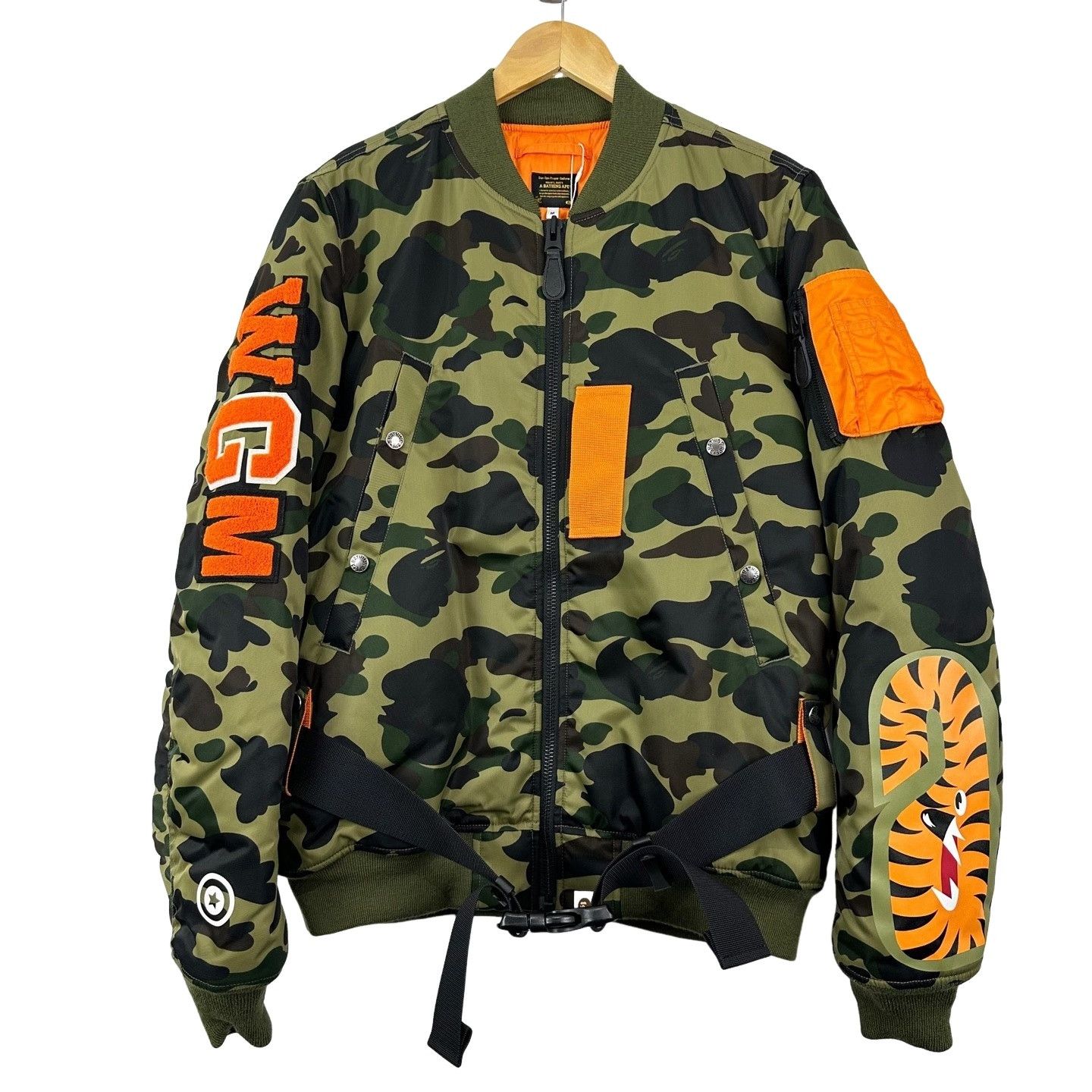 Bape Bape x Porter Camo Shark MA-1 Bomber Jacket Size M Size US M / EU 48-50 / 2 - 1 Thumbnail