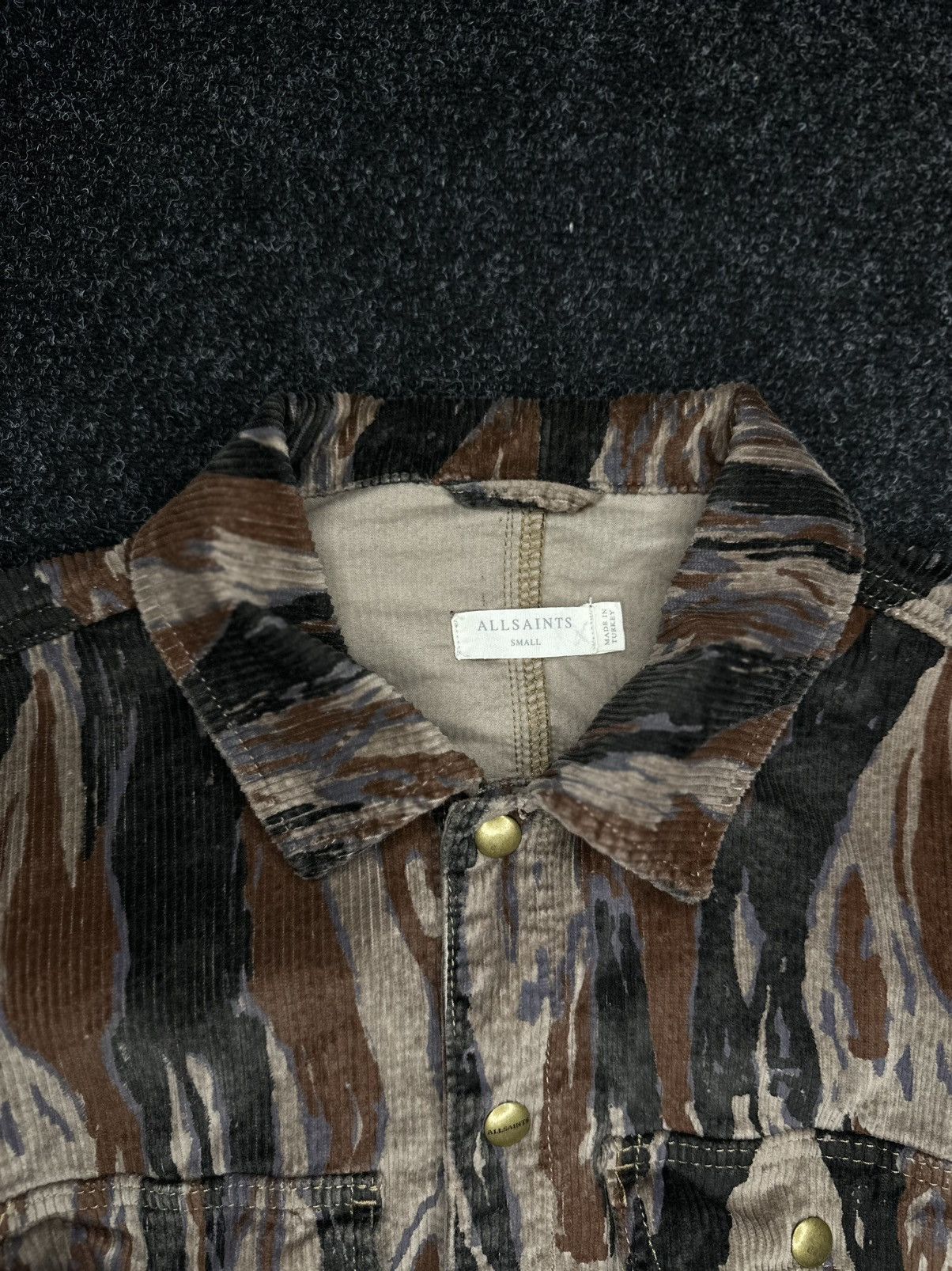 Allsaints AllSaints Castleford Corduroy Shirt Overshirt Brown Pattern Size US S / EU 44-46 / 1 - 6 Thumbnail