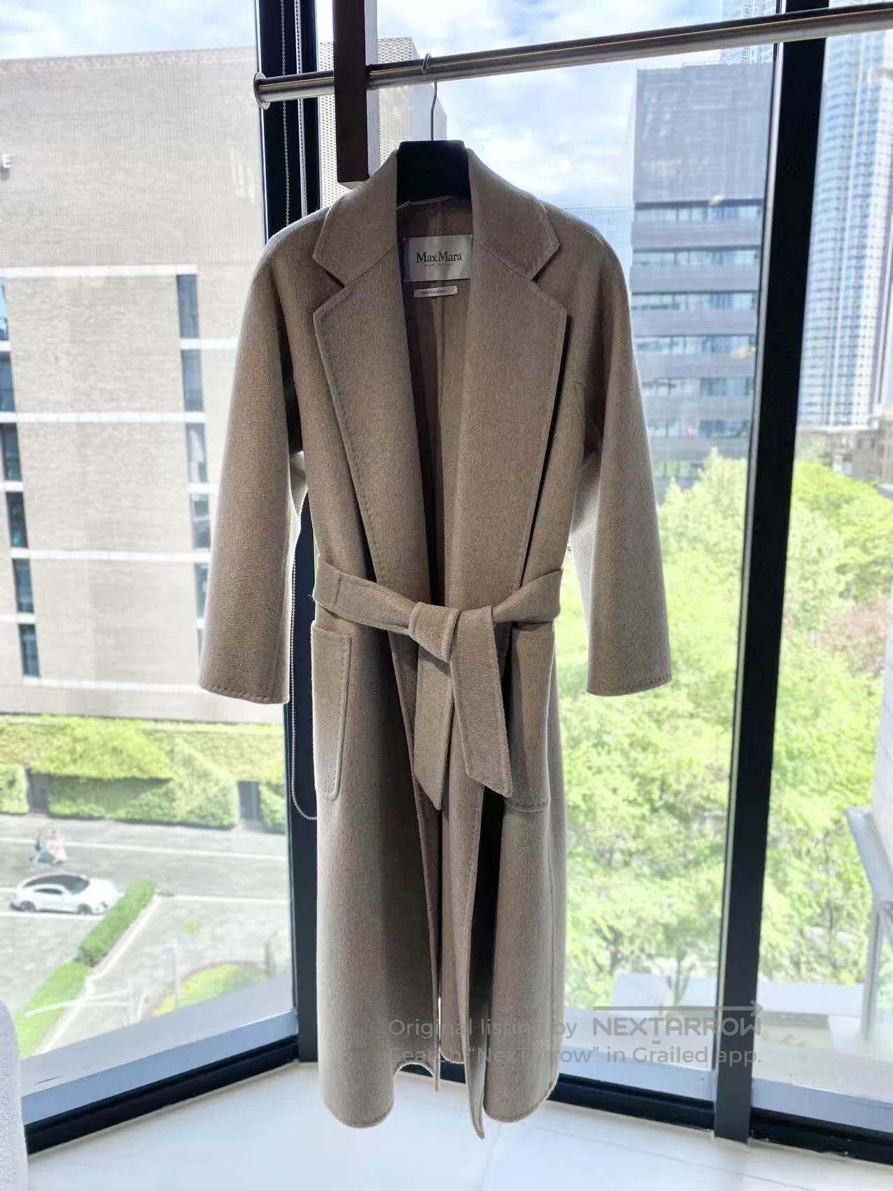 Max Mara Max Mara IT32 Classic beige long belted coat| Size XS / US 0-2 / IT 36-38 - 2 Thumbnail