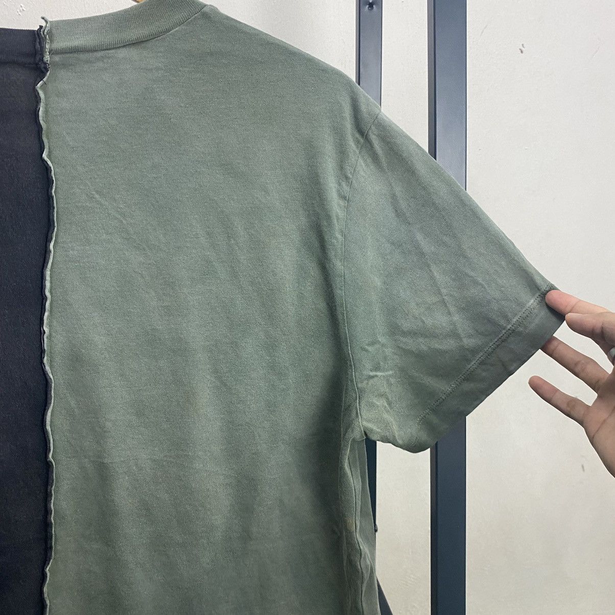 Diesel × Japanese Brand × Vintage 💥Y2k FADED Vintage Diesel Double Cut And Sew T-Shirt 90s Size US L / EU 52-54 / 3 - 9 Thumbnail