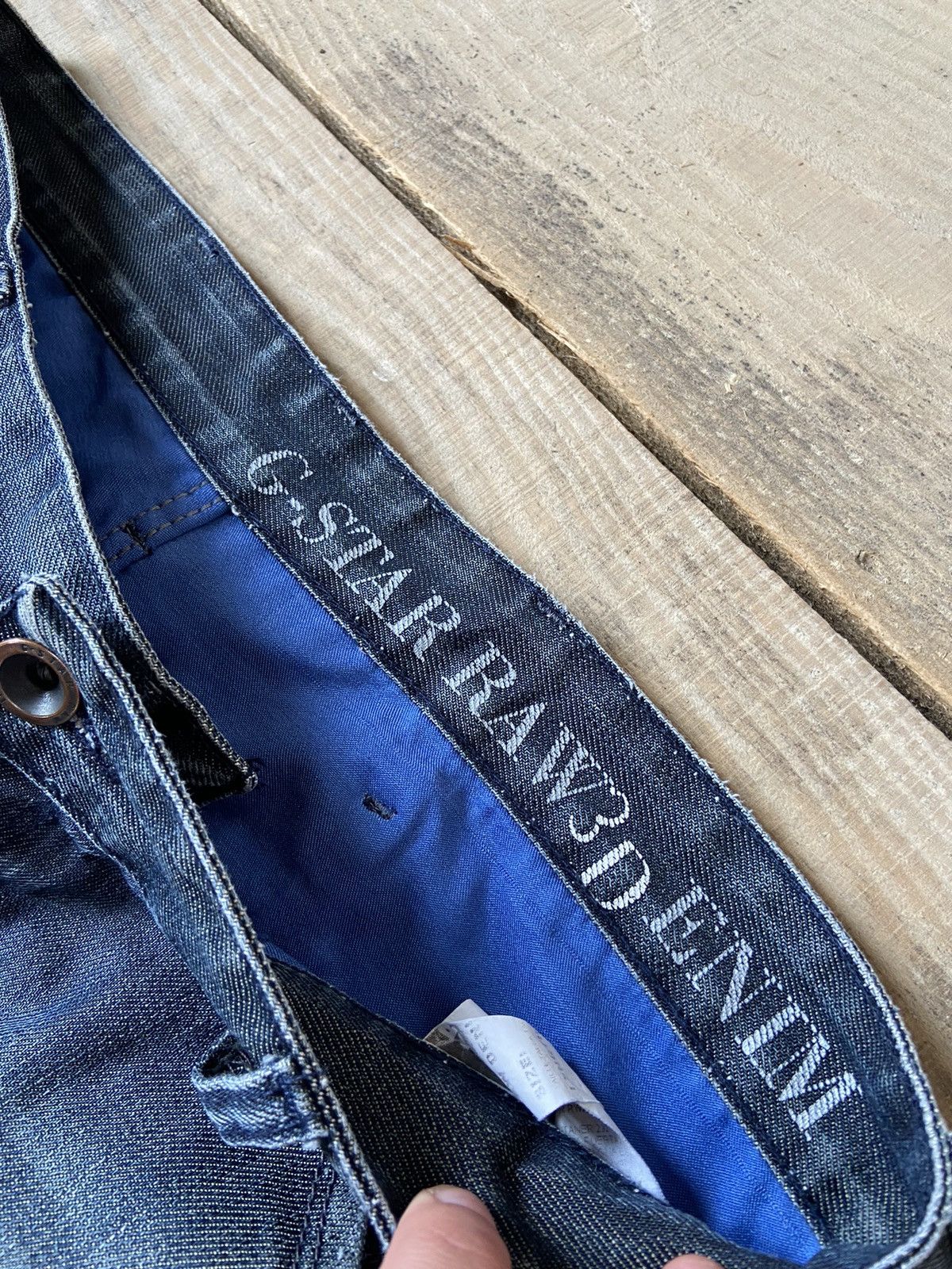 G-Star × Vintage Vintage G Star Raw biker pants 3D denim y2k Size US 34 / EU 50 - 5 Thumbnail
