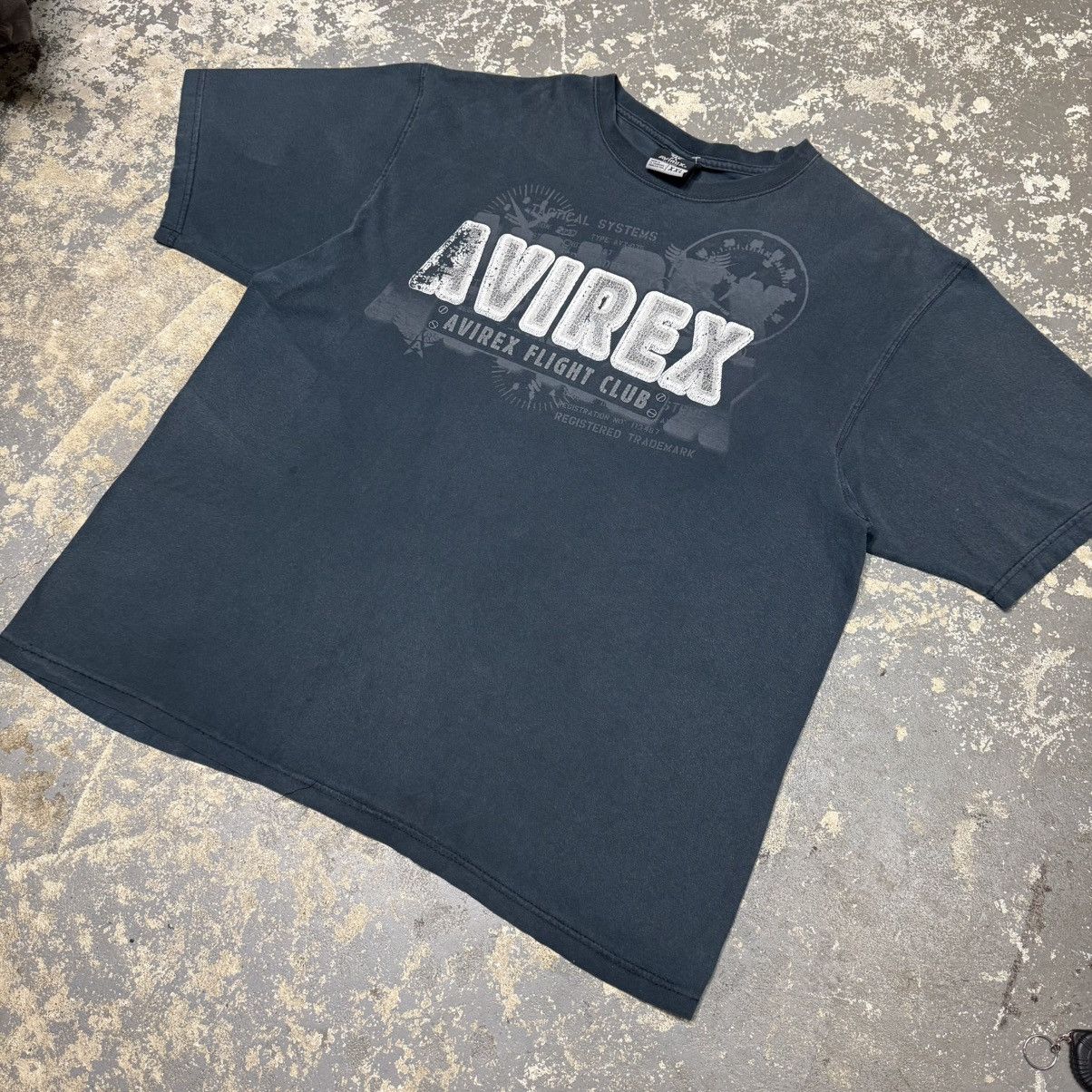 Avirex Vintage Avirex Black Graphic Tshirt Size US XXL / EU 58 / 5 - 2 Thumbnail