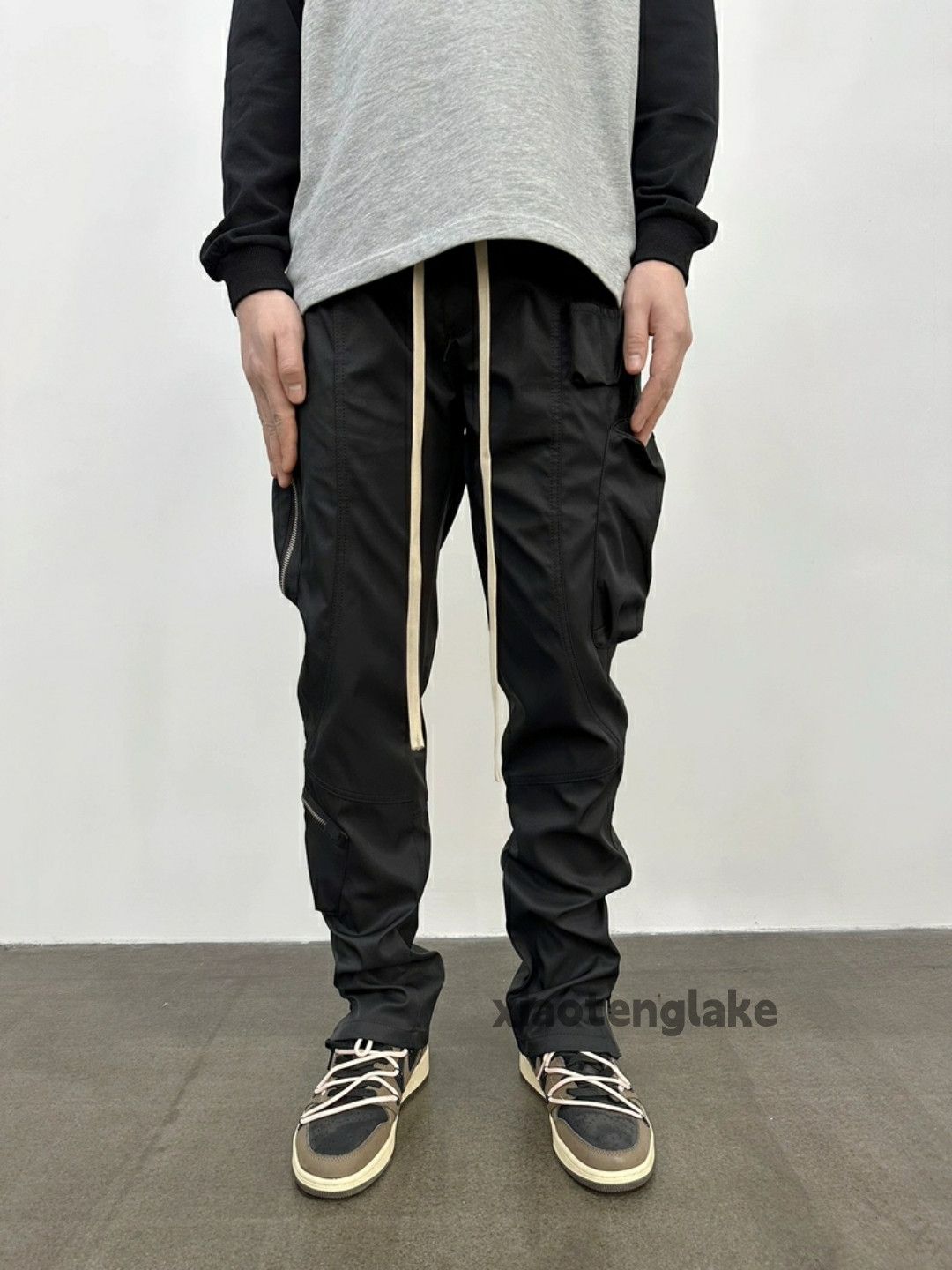 Designer × Japanese Brand × Vintage zipper utility punk grunge bootcut tactical cargo pants Size US 32 / EU 48 - 4 Thumbnail