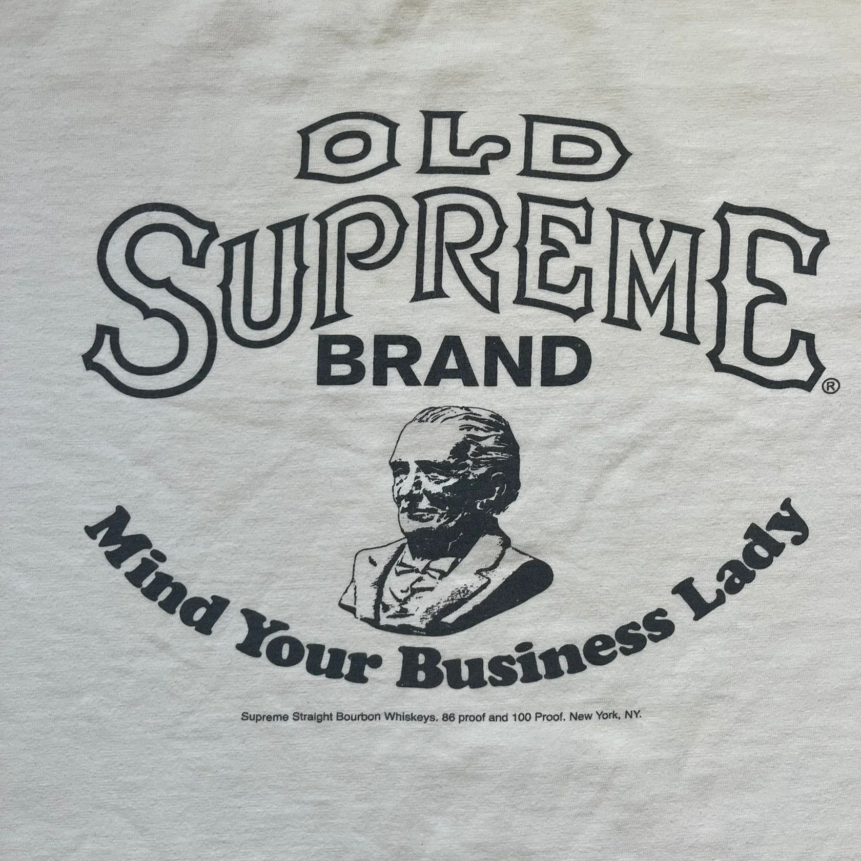 Supreme Supreme SS11 Mind Your Business White Tee Size US L / EU 52-54 / 3 - 2 Thumbnail