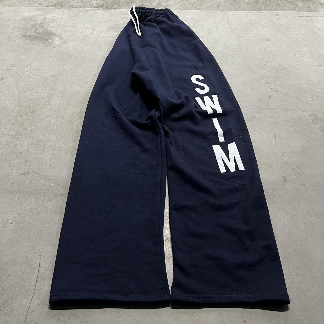 Vintage Crazy Vintage Y2K/2000s Baggy Navy Blue Sweatpants with Pockets! Size US 32 / EU 48 - 3 Thumbnail
