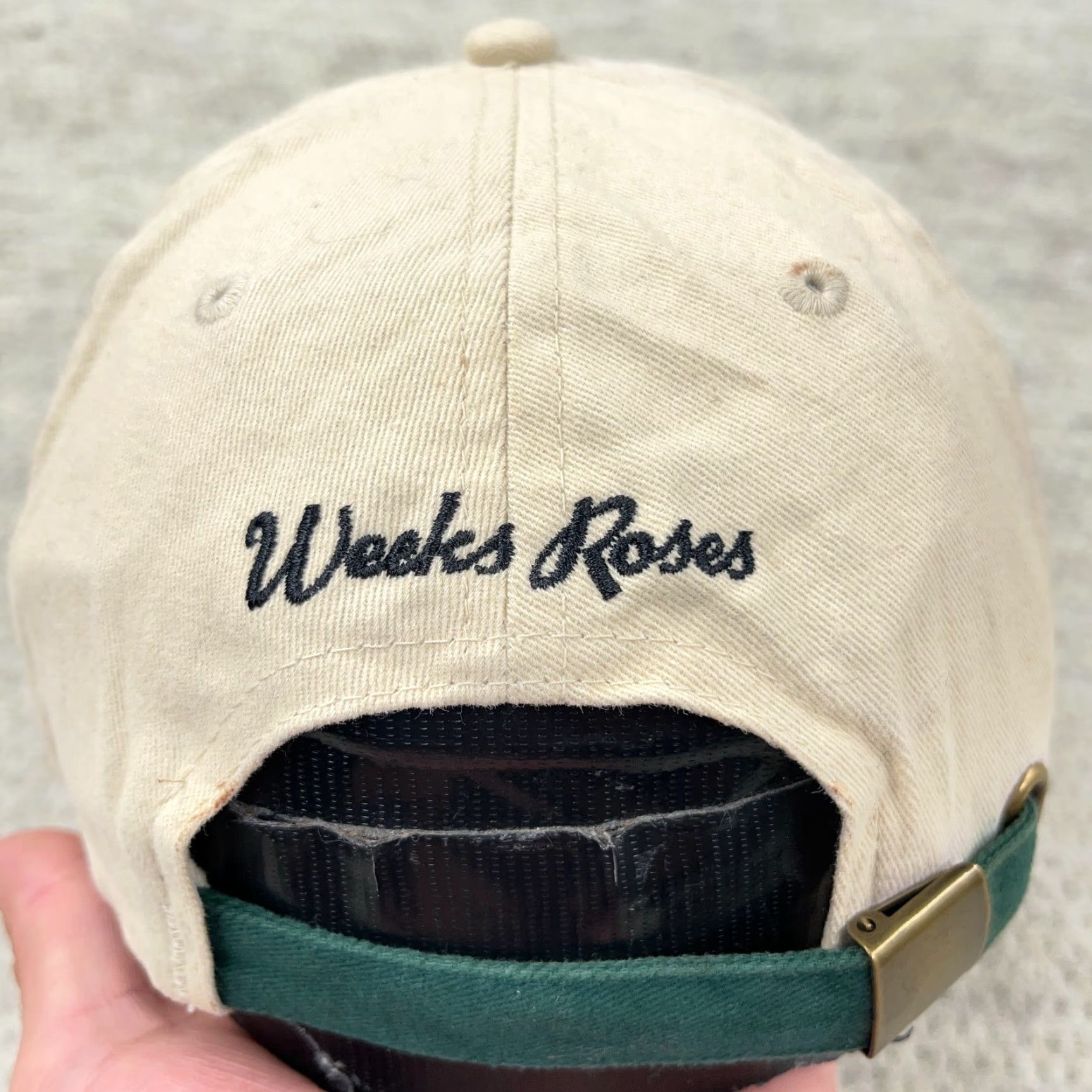 Vintage VINTAGE Looney Tunes Baseball Hat Cap Strap Back Elmer Fudd Green Cotton 90s Y2K Embroidered Adult Mens Size ONE SIZE - 5 Thumbnail