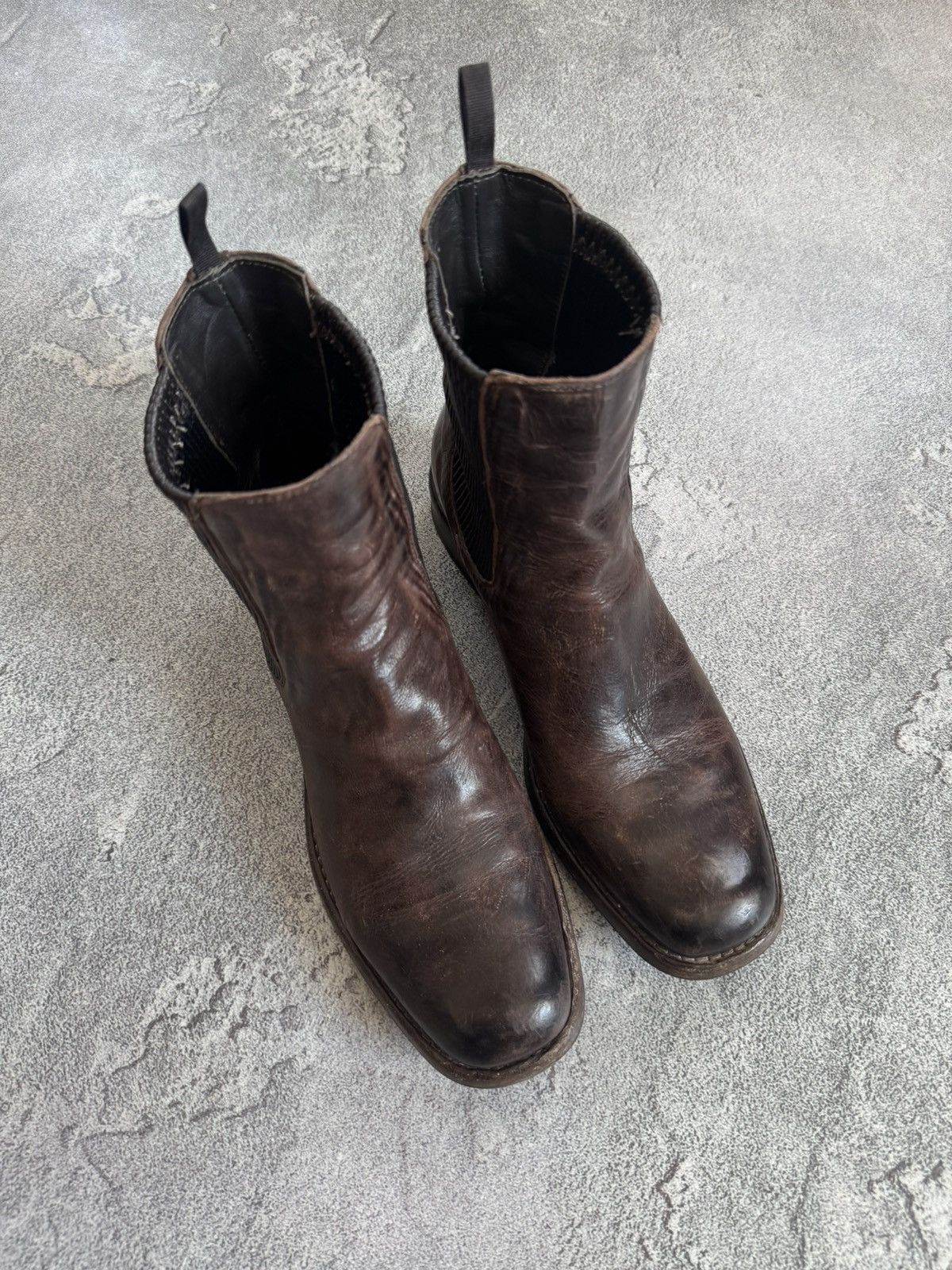 Shoto Shoto 41size brown leather Chelsea boost distressed style Size US 8 / EU 41 - 16 Thumbnail