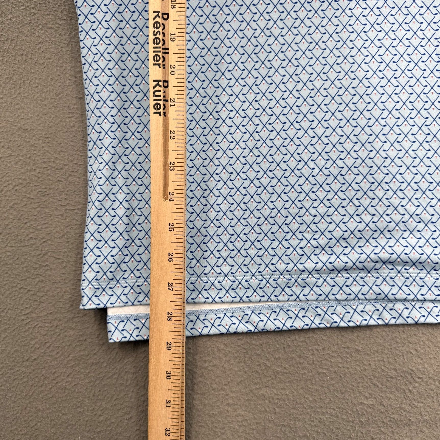 J.Crew J.Crew Performance Polo Shirt Mens XL Blue Golf Club Print Stretch Athletic Golf Shirt Size US XL / EU 56 / 4 - 5 Thumbnail