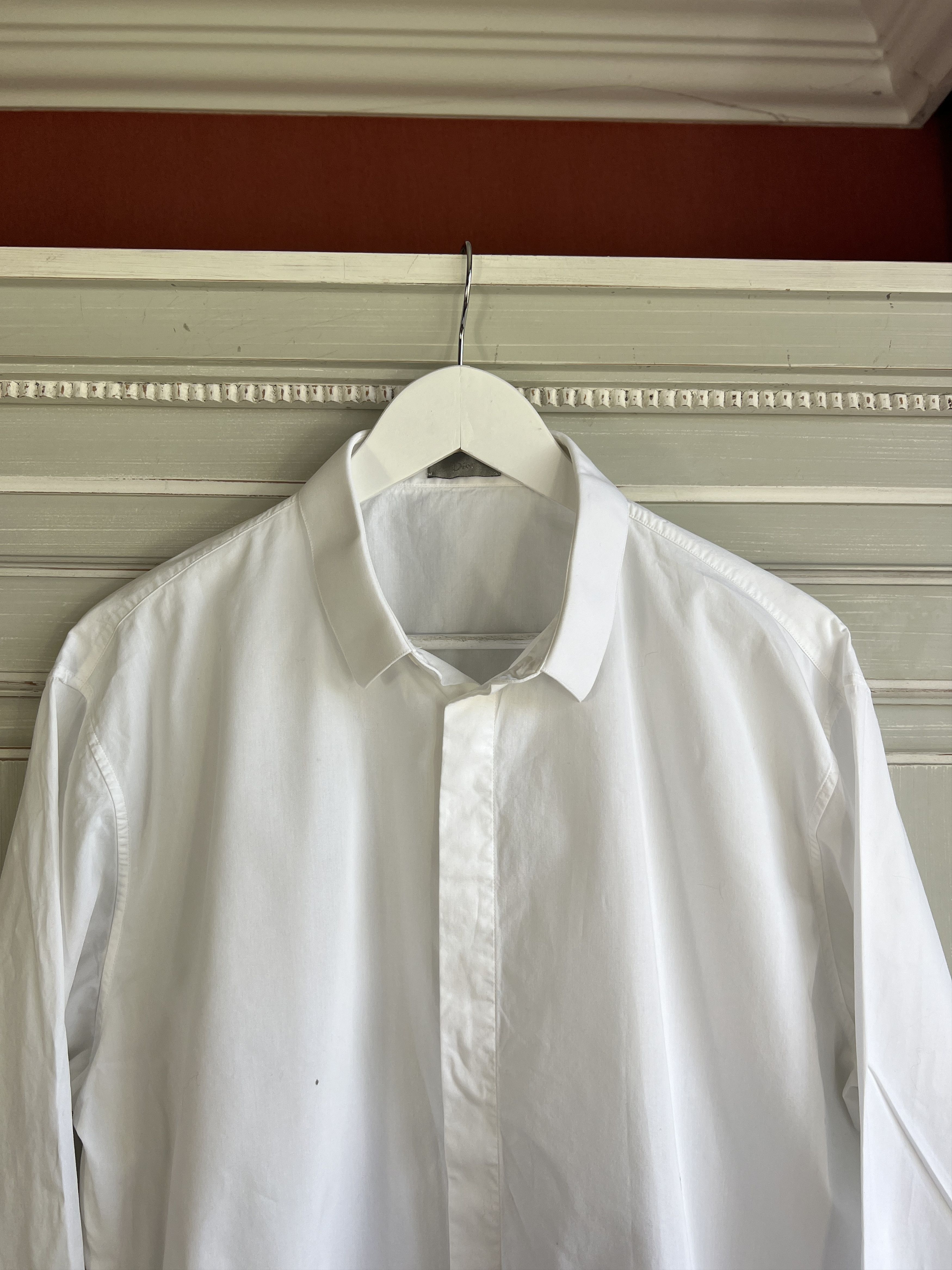 Dior × Hedi Slimane DIOR SHIRT WHITE Size US S / EU 44-46 / 1 - 6 Thumbnail