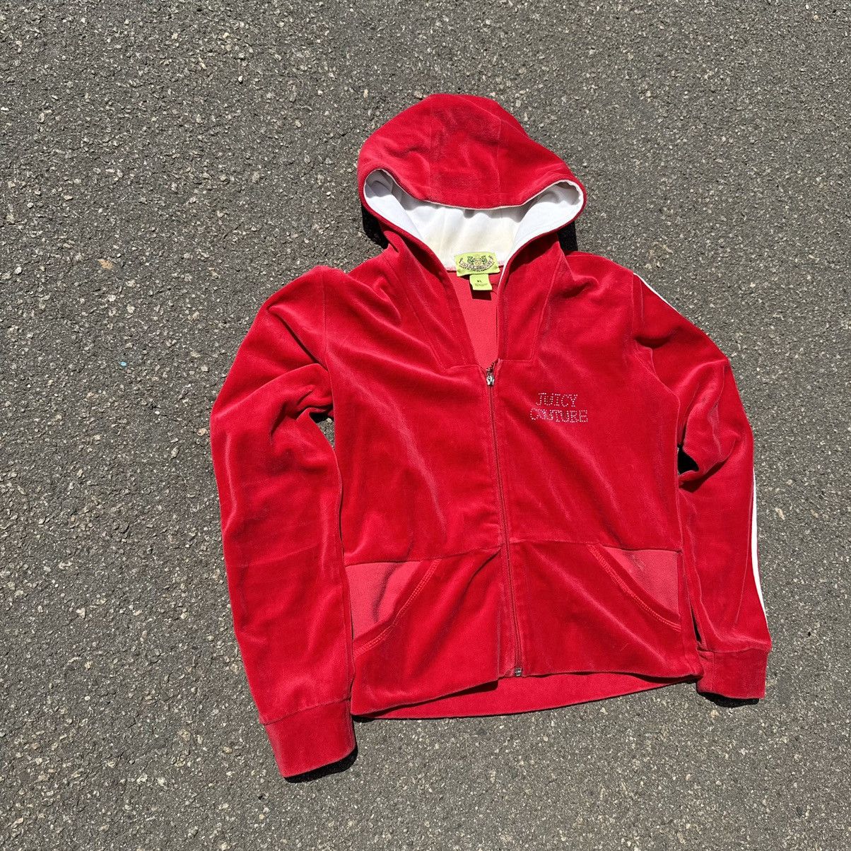 Juicy Couture vintage juicy couture zip hoodie 91 velour rap big logo Size XL / US 12-14 / IT 48-50 - 2 Thumbnail