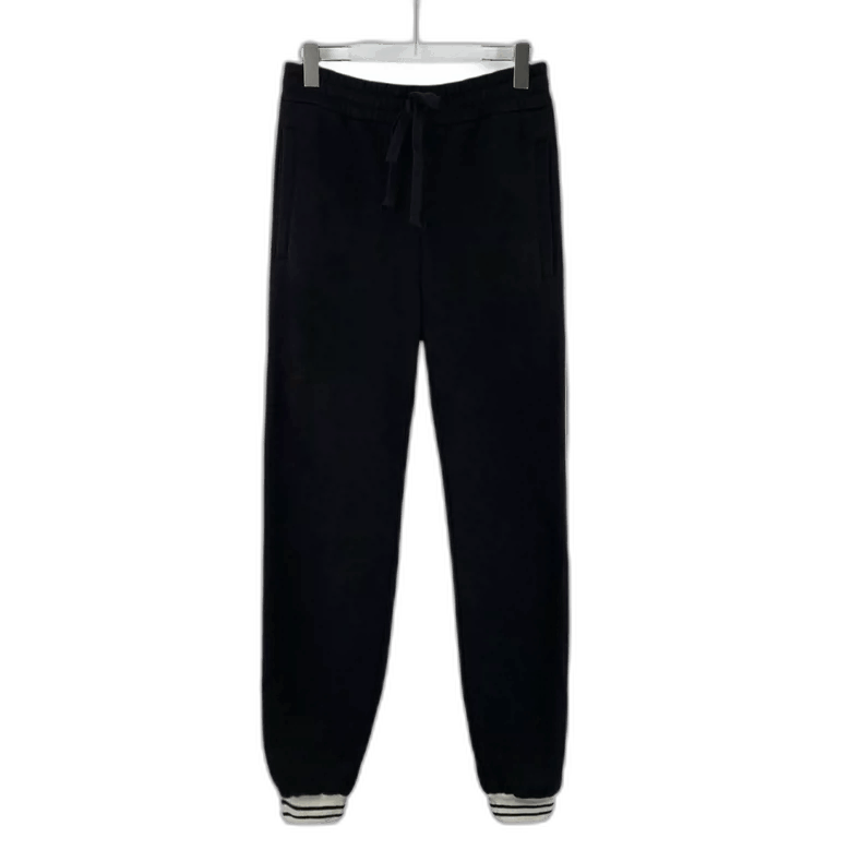 Gucci Gucci Black Striped Logo Embroidery Casual Pants-2506 Size 31" - 1 Thumbnail