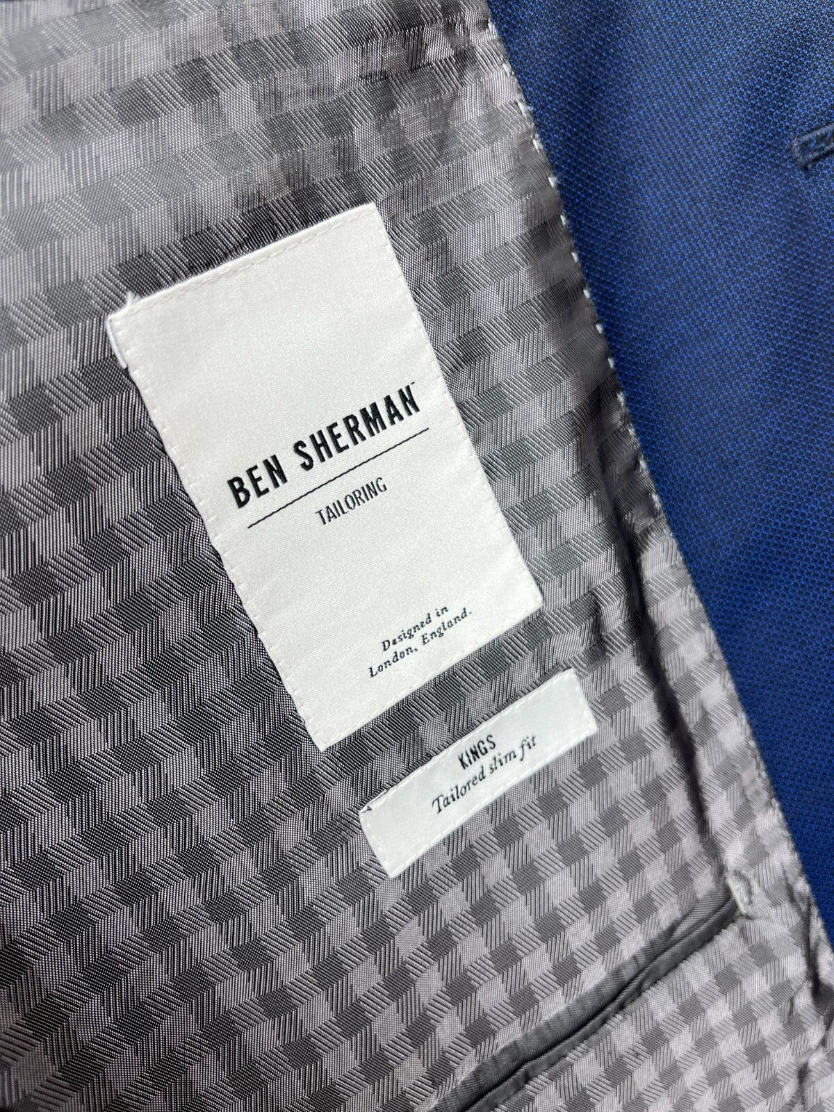 Ben Sherman Ben Sherman Kings Slim Fit Wool Jacket Blazer Sport Coat Size 42R - 13 Thumbnail