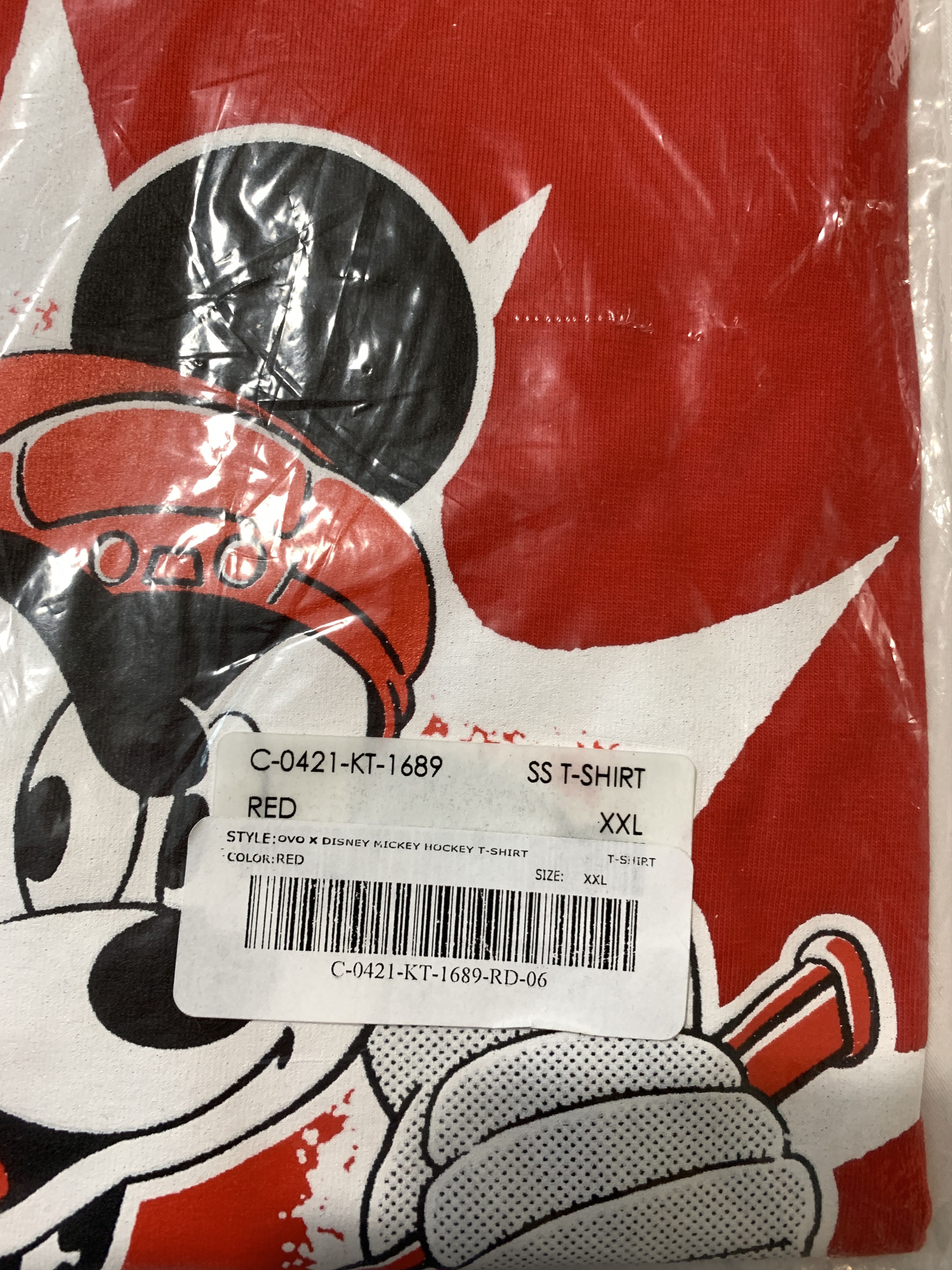Disney OVO x Disney Mickey Mouse "OWLS" T-shirt Red Size US XXL / EU 58 / 5 - 3 Thumbnail