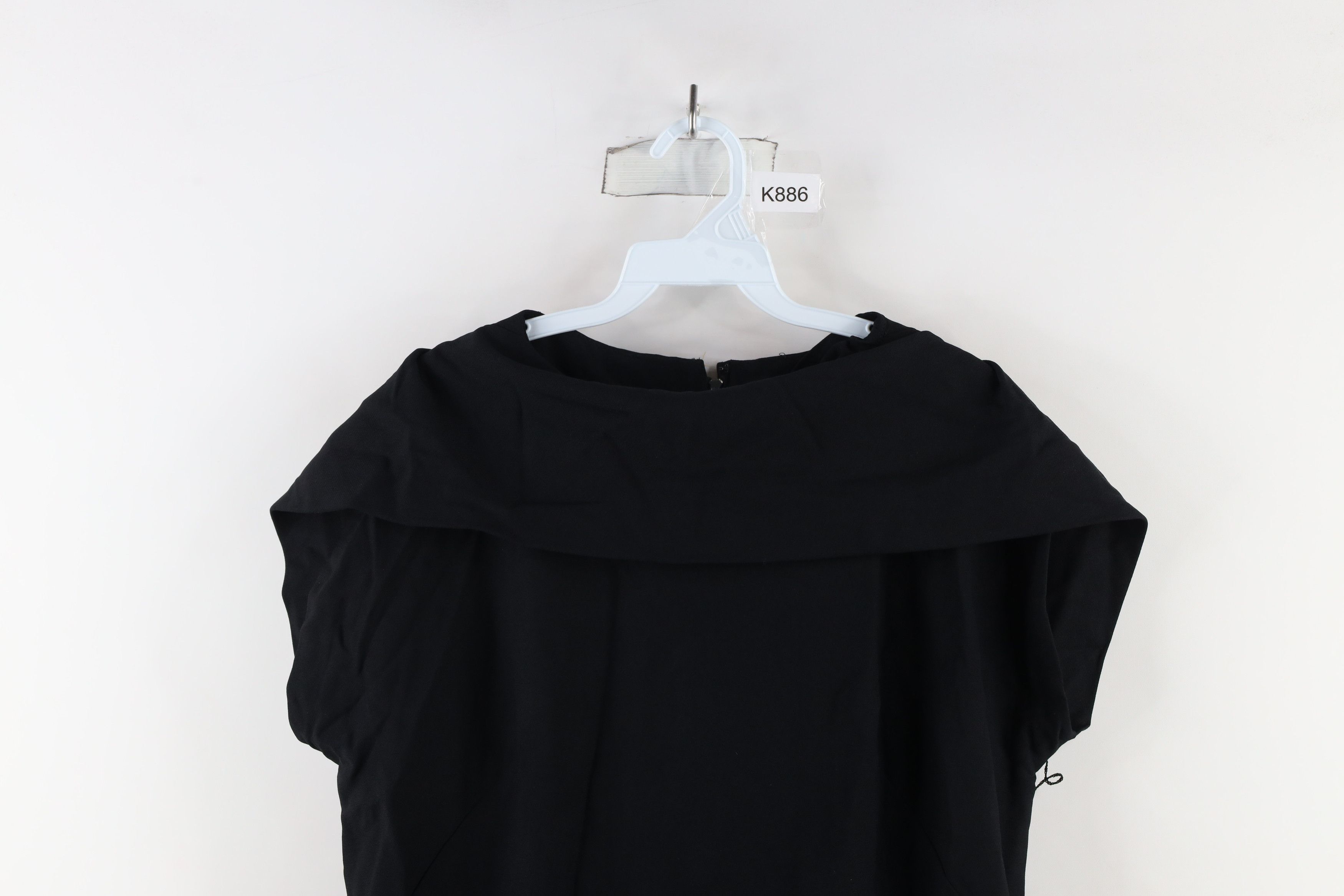 Vintage Vintage 50s Rockabilly Cocktail Sleeveless Dress Black USA Size XXL / US 16-18 / IT 52-54 - 2 Thumbnail