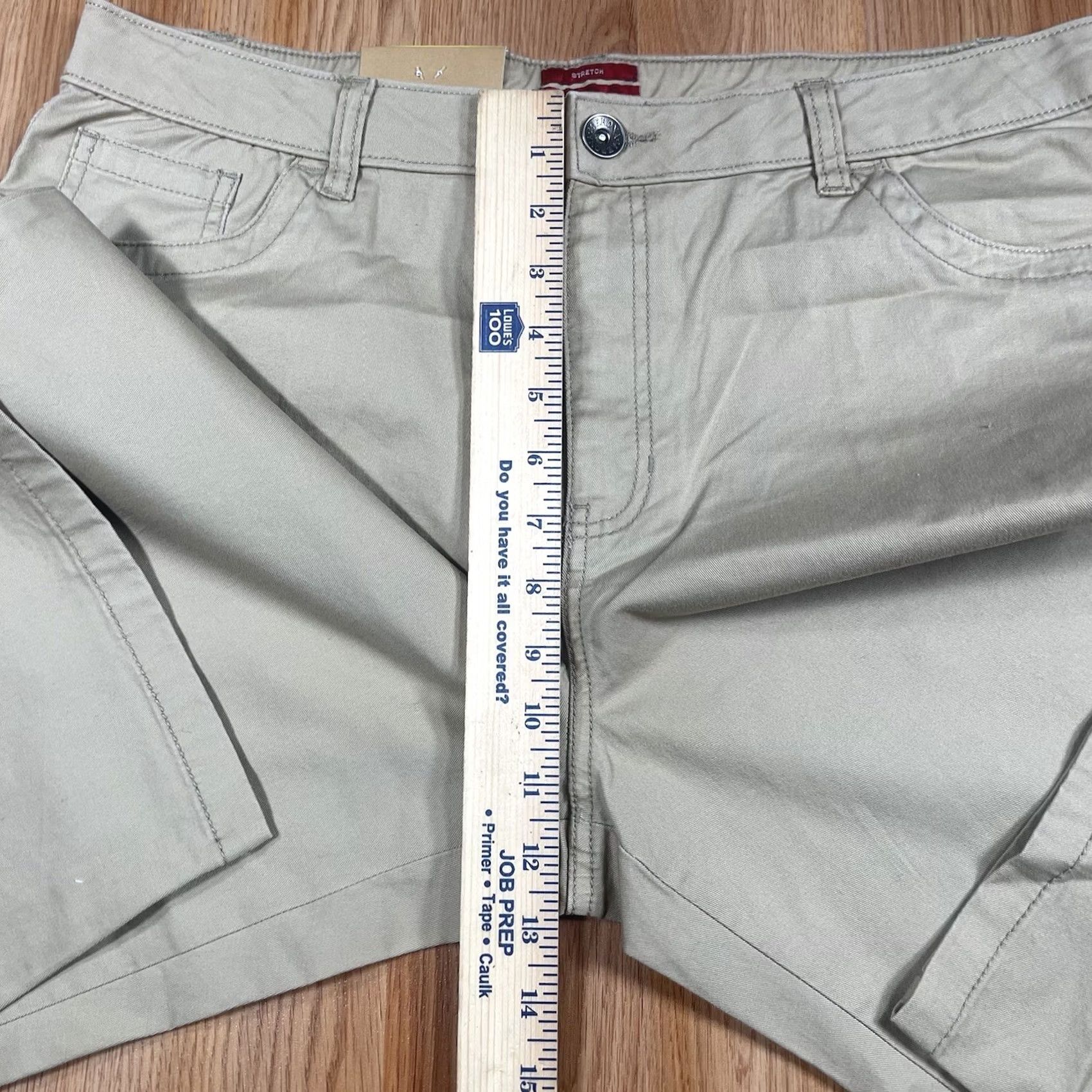 Merona Merona Womens 14 Chino Capri CropCapri Pants Relaxed Hip & Thigh Stretch 23in Inseam Beige NWT Holiday? Size 36" / US 14 / IT 50 - 5 Thumbnail