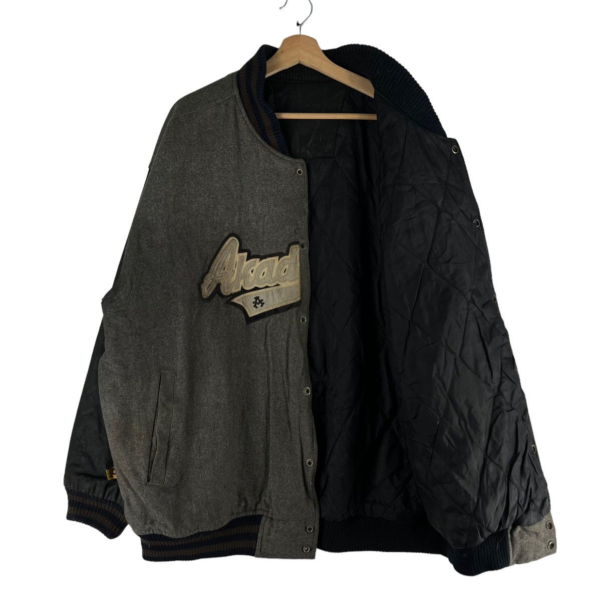 Japanese Brand 🔥90’s Vintage Varsity Bomber Jacket Alcademiko Big Logo Size US L / EU 52-54 / 3 - 8 Thumbnail