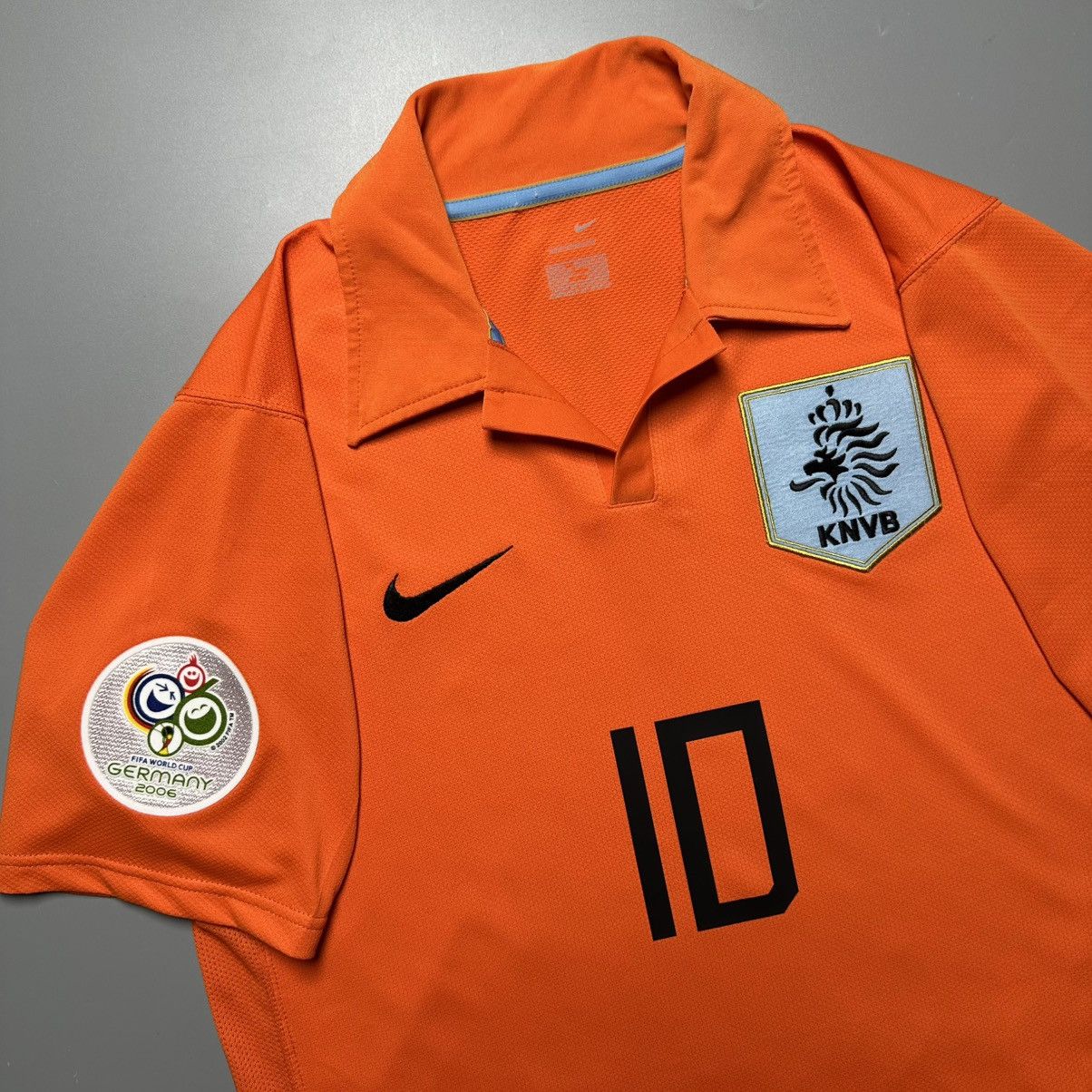 Nike NETHERLANDS NIKE 2006 WORLD CUP JERSEY #10 VAN DER VAART Size US S / EU 44-46 / 1 - 6 Thumbnail