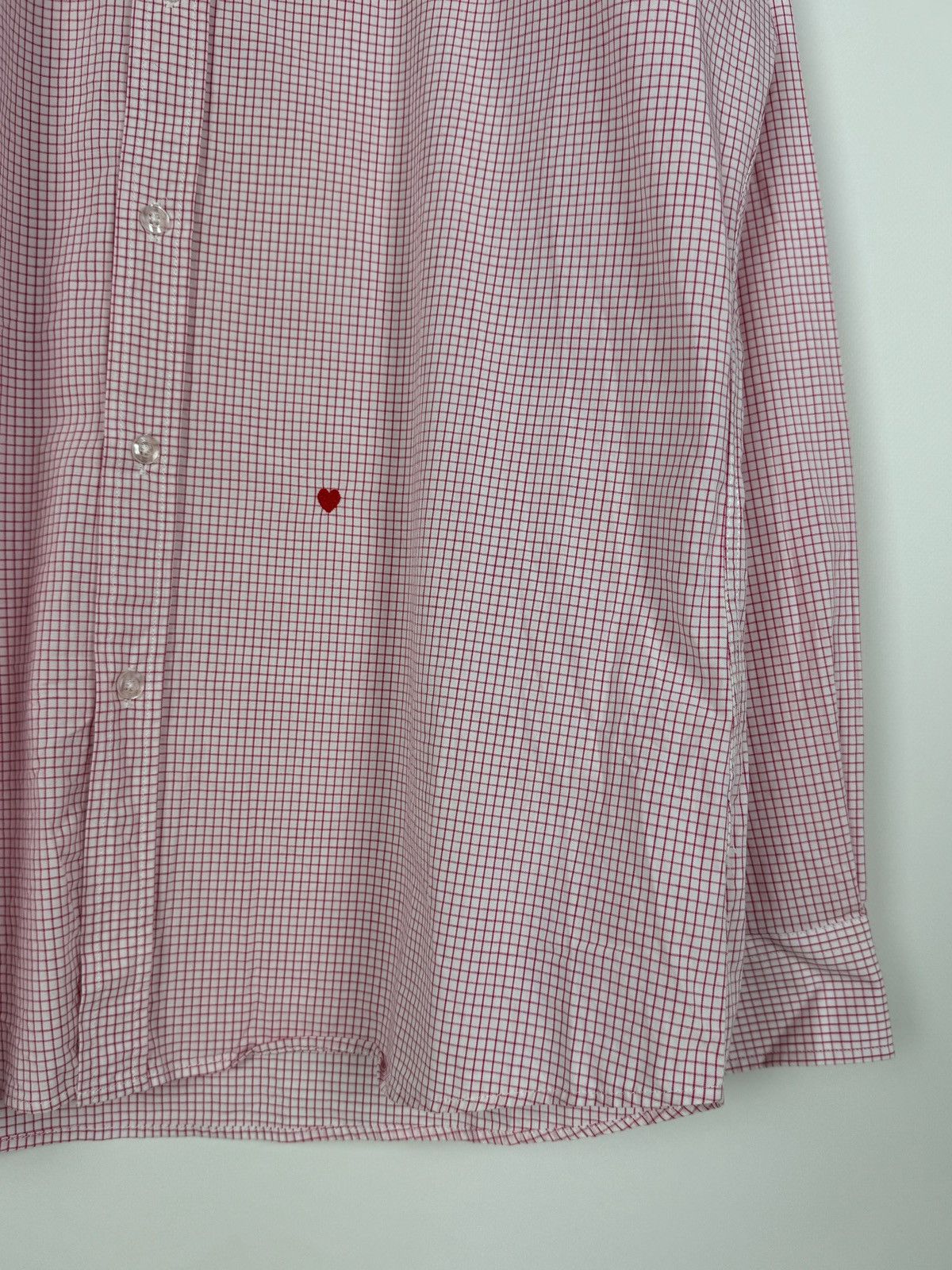 Moschino Moschino Heart Pink Buttons Up Check Shirt Size US L / EU 52-54 / 3 - 4 Thumbnail