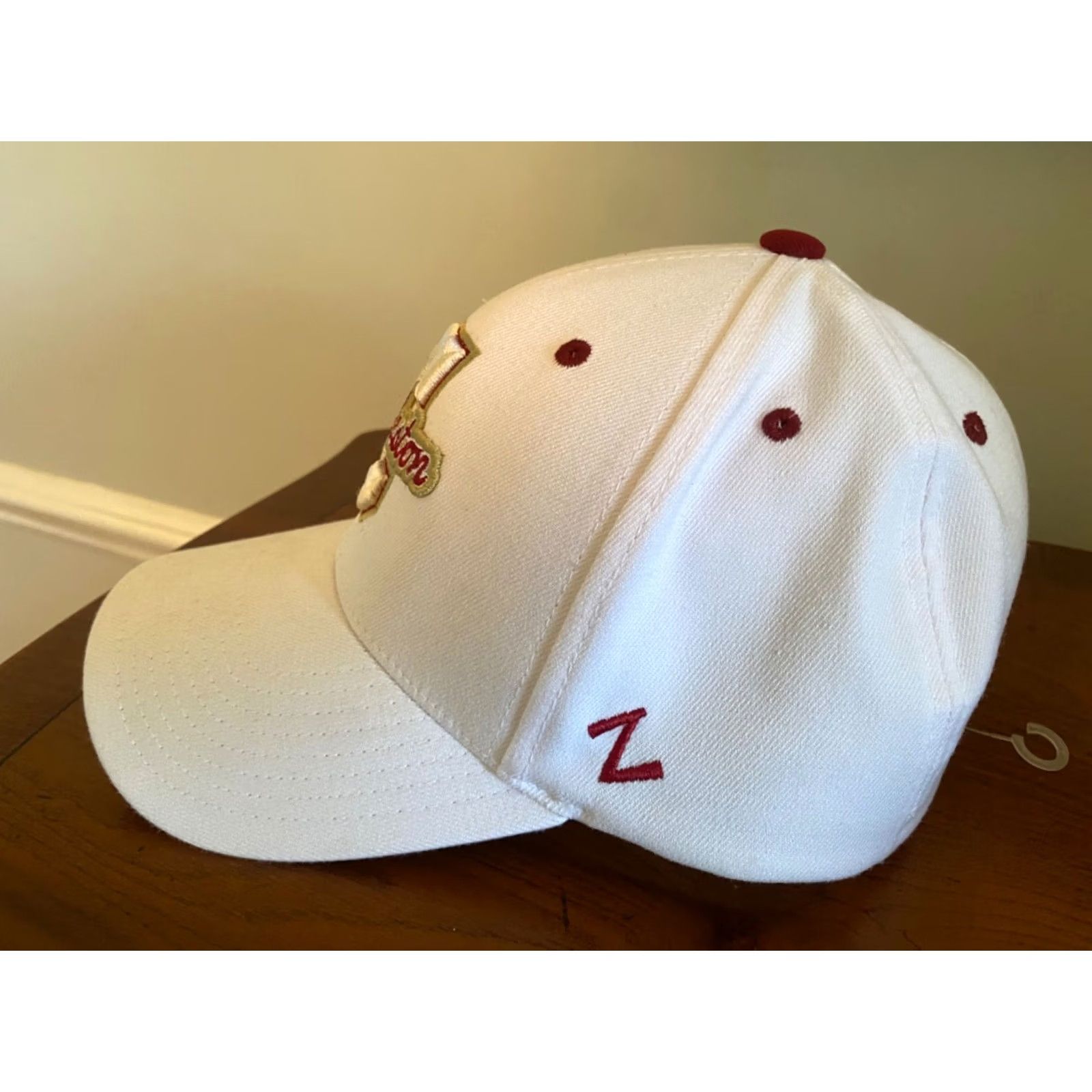 Zephyr White Zephyr College Hat Baseball Cap Mens Adjustable Snapback Cougars Script M Size ONE SIZE - 2 Thumbnail