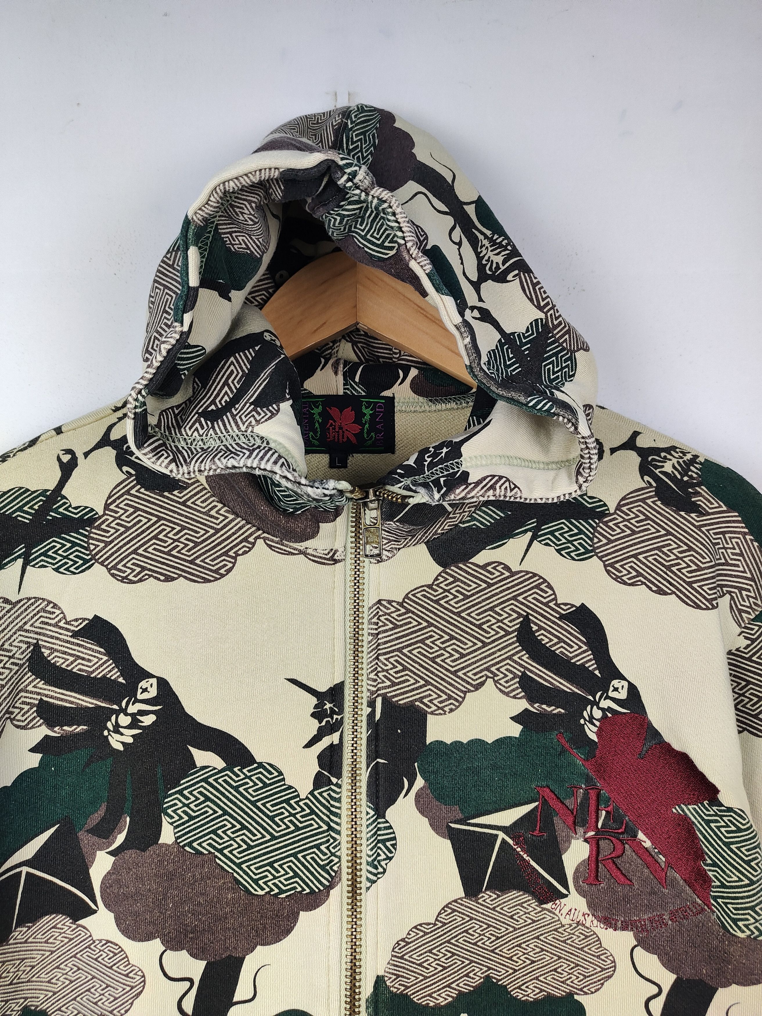 Anime Evangelion Zipper Hoodie Size US M / EU 48-50 / 2 - 2 Thumbnail
