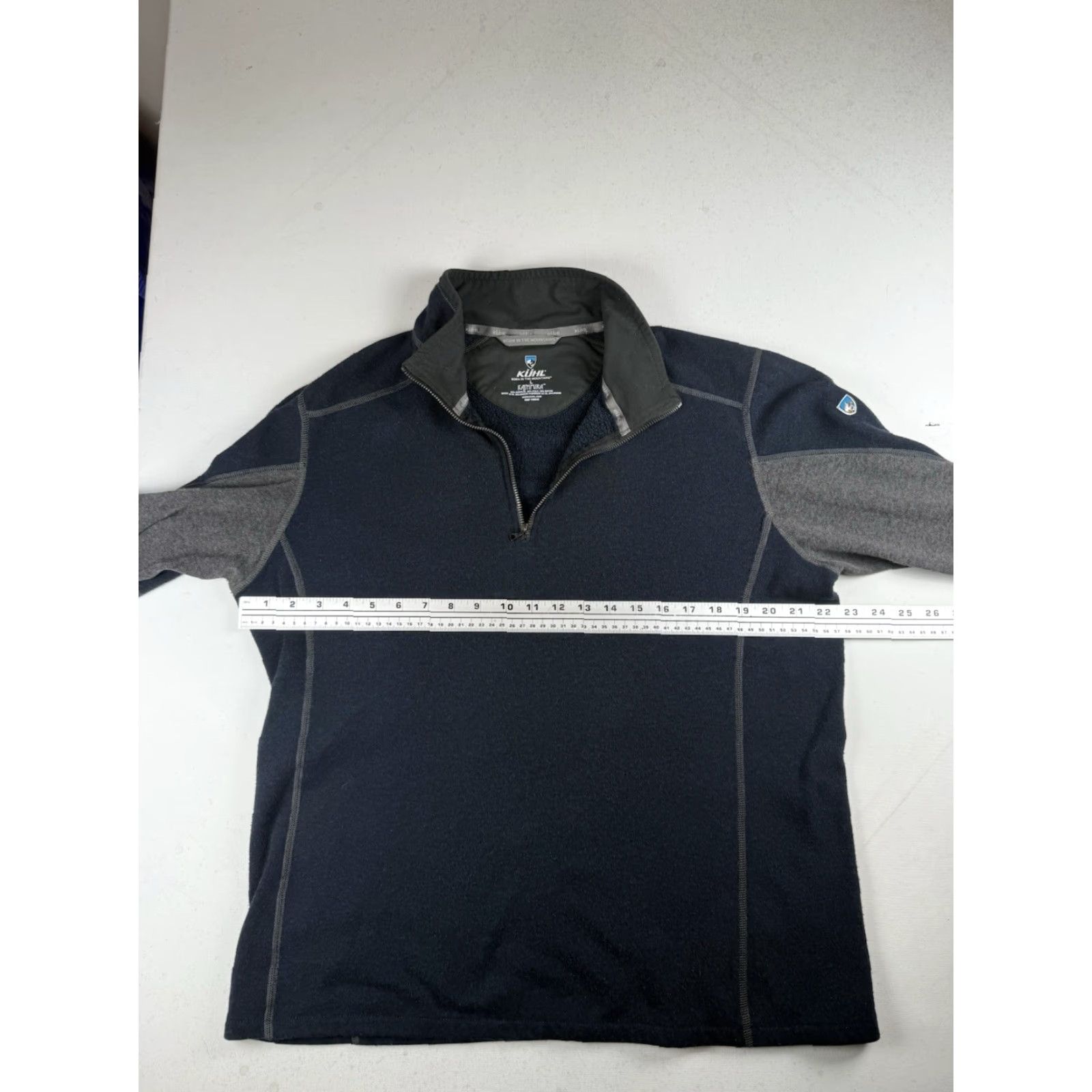 Vintage Kuhl Mens Revel 1/4 Zip Black/Steel Kashmira Performance Fleece Pullover Sz. L Size US L / EU 52-54 / 3 - 3 Thumbnail
