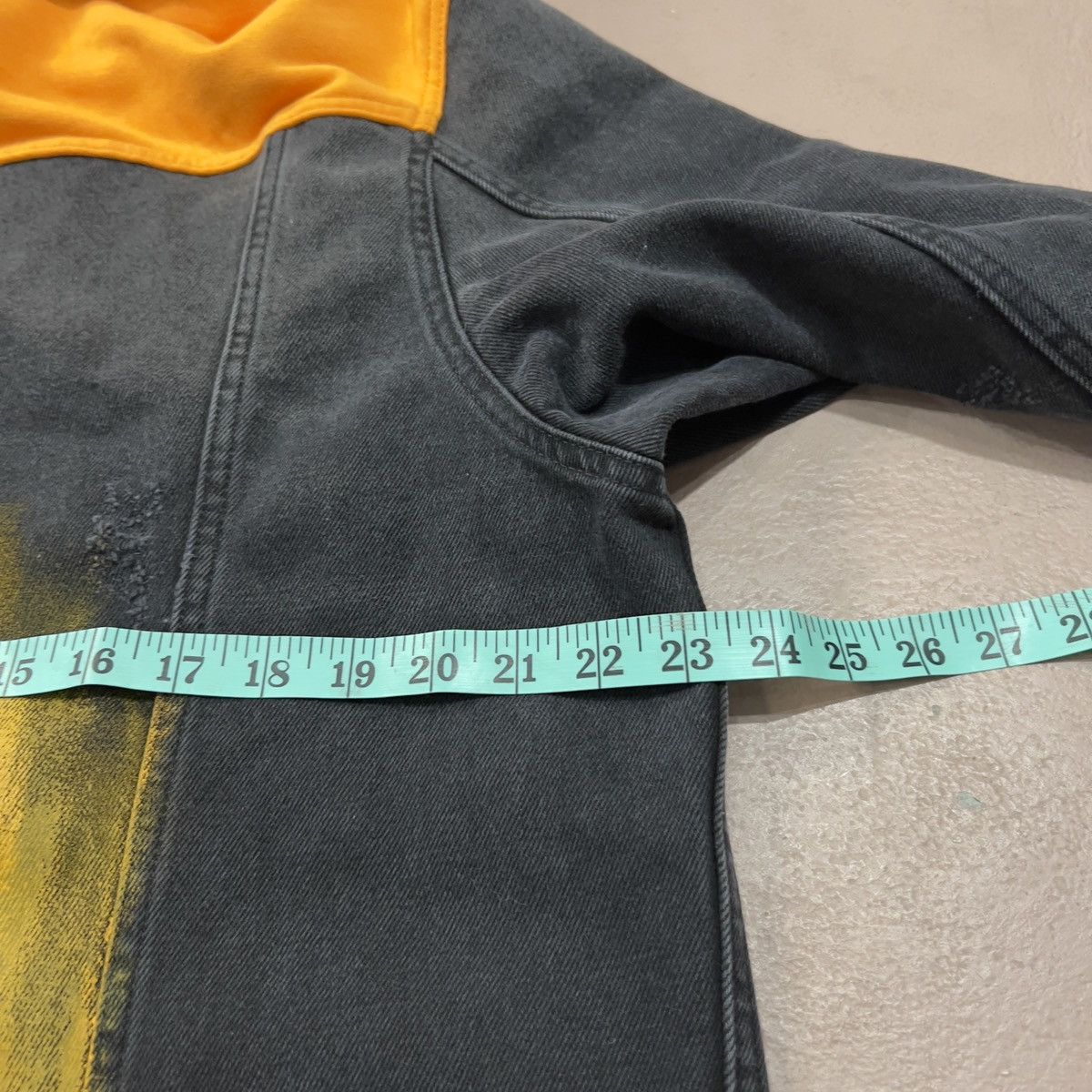 Marc Jacques Burton Marc Jaques Burton Orange Denim jacket with oversized hood Size US XL / EU 56 / 4 - 10 Thumbnail