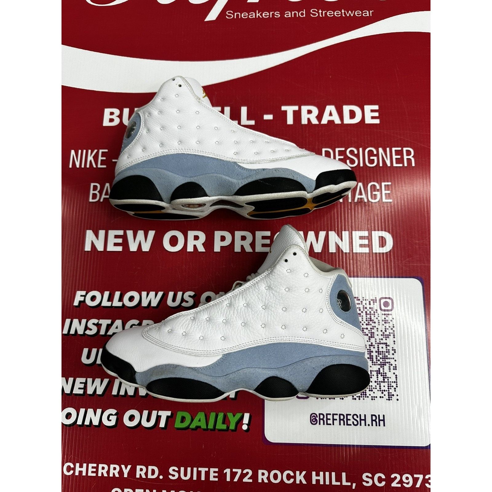 Jordan Brand Air Jordan 13 Retro Blue Grey Size 10 414571-170 Size US 10 / EU 43 - 7 Thumbnail