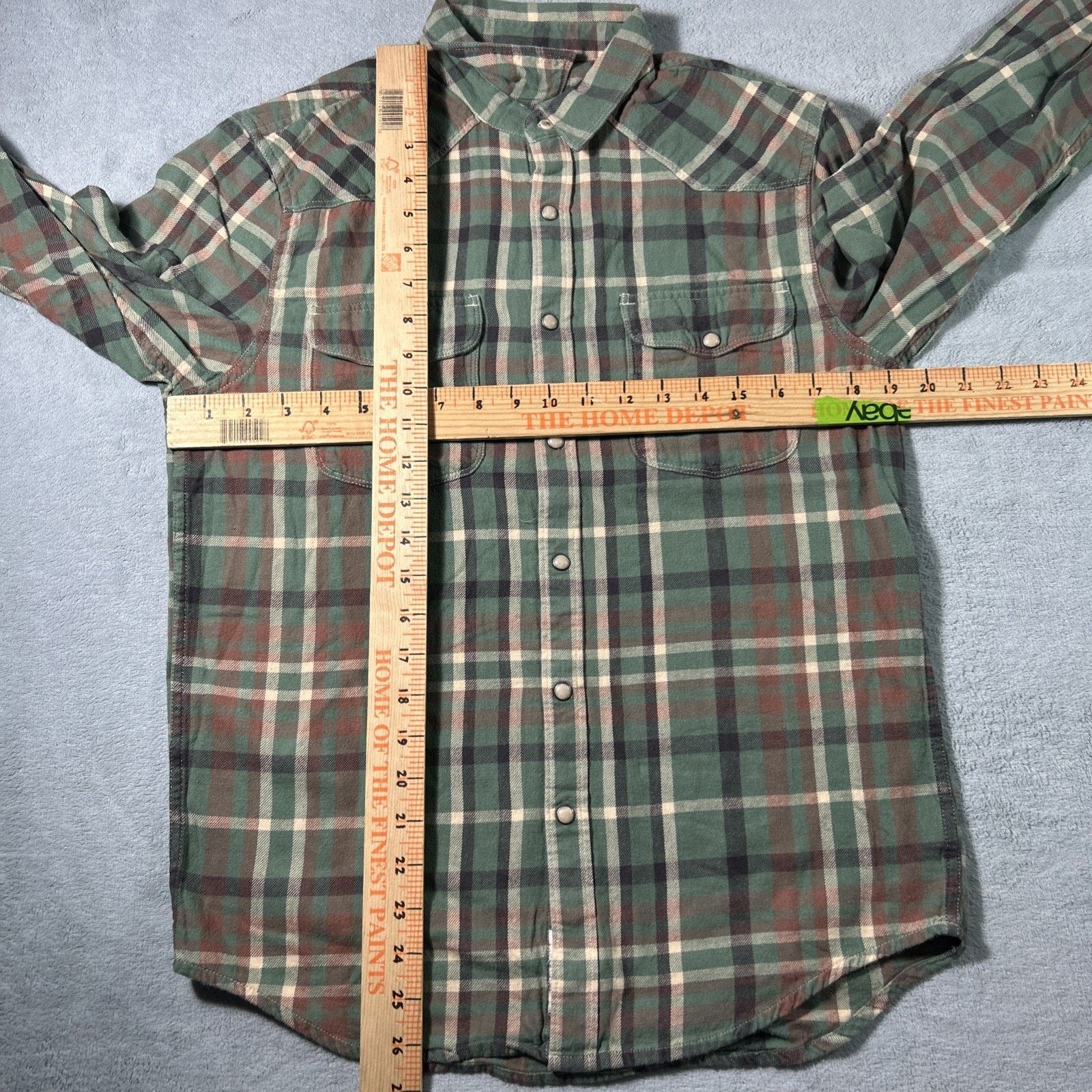 Lucky Brand Lucky Brand Flannel Pearl Snap Shirt Mens Small Long Sleeve Size US S / EU 44-46 / 1 - 4 Thumbnail