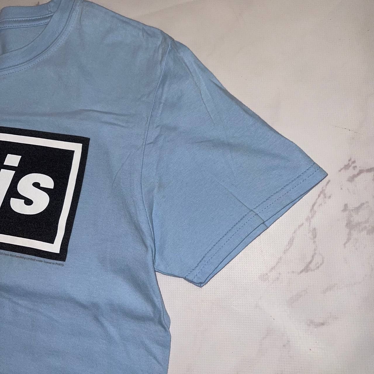Vintage Oasis Classic Band Logo Blue T-Shirt Size Medium Size US M / EU 48-50 / 2 - 6 Thumbnail
