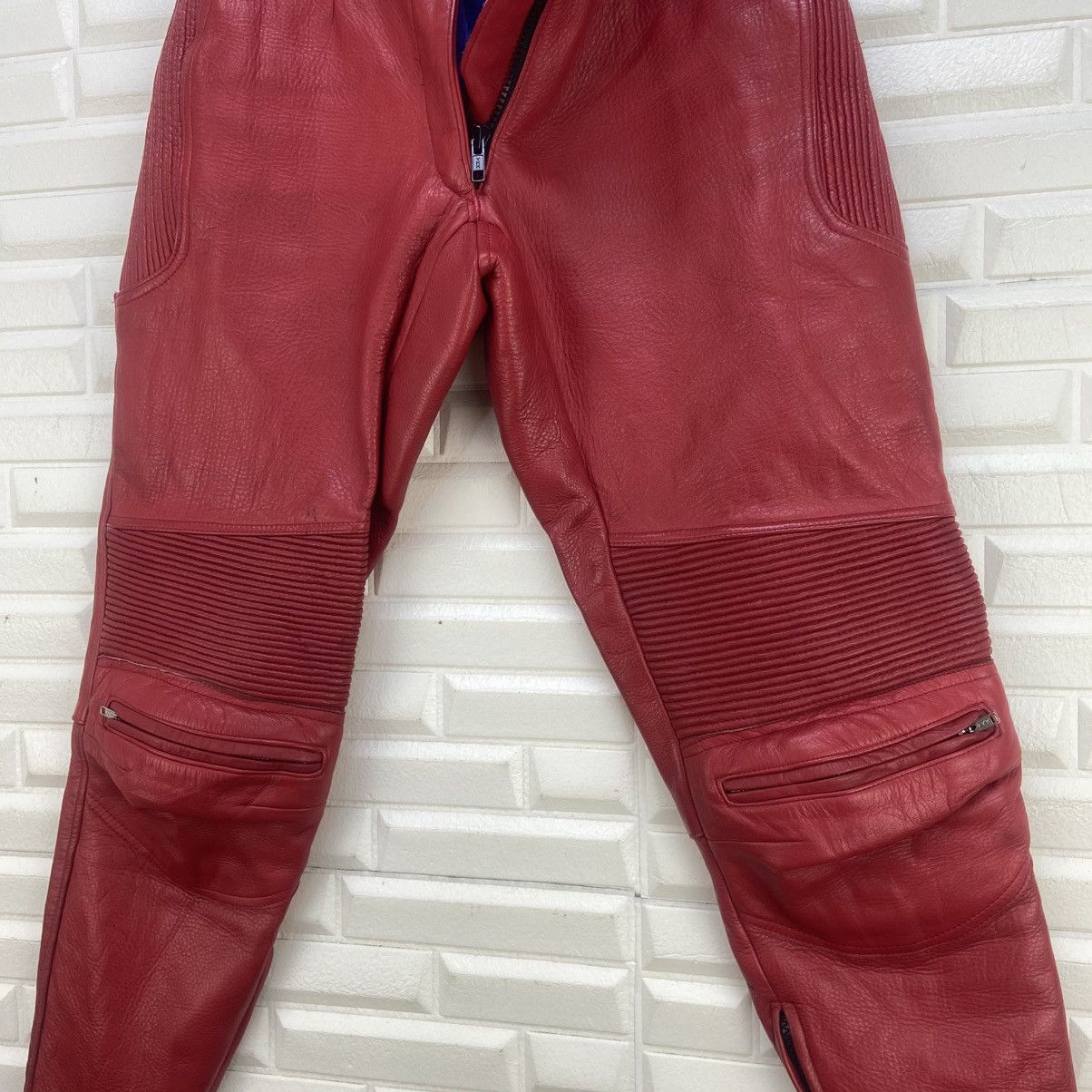 Japanese Brand × Leather Expert Racing Performance Biker Leather Pants Size 22" - 22 Thumbnail
