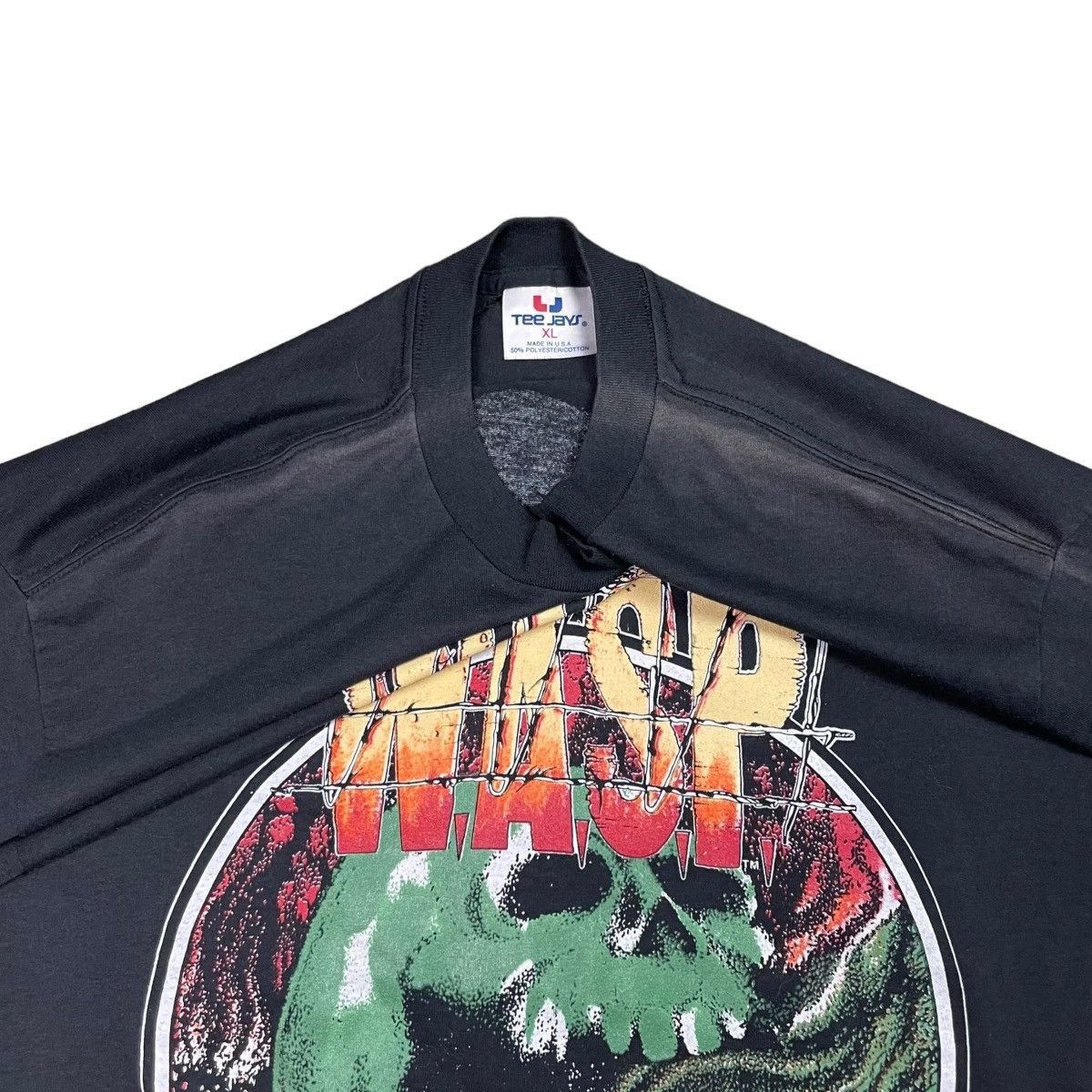 Band Tees × Vintage Vintage WASP Metal Rock Band Black Tour Shirt Adult Large Size US L / EU 52-54 / 3 - 4 Thumbnail