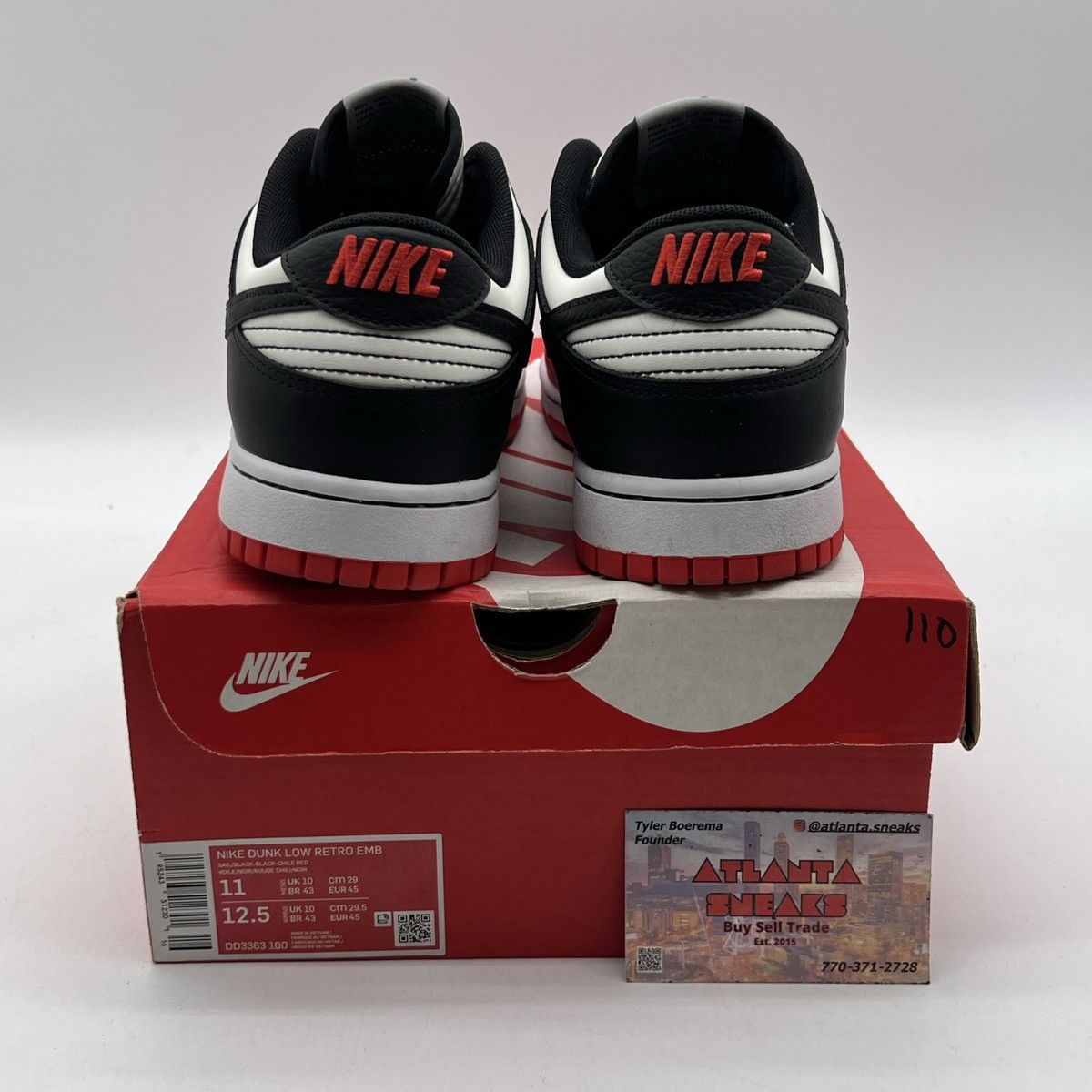 Nike NBA X Dunk Low 75Th anniversary bulls Size US 11 / EU 44 - 3 Thumbnail