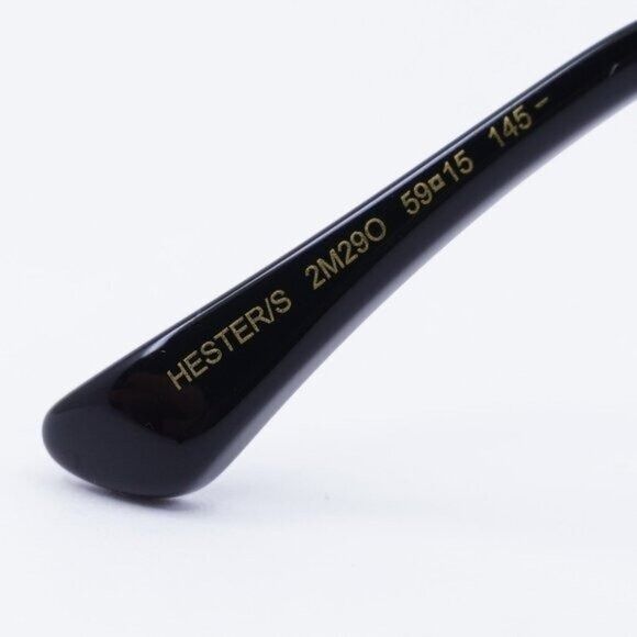 Jimmy Choo Jimmy Choo HESTER/S 02M2 9O Sunglasses Black Gold Square Size ONE SIZE - 4 Thumbnail