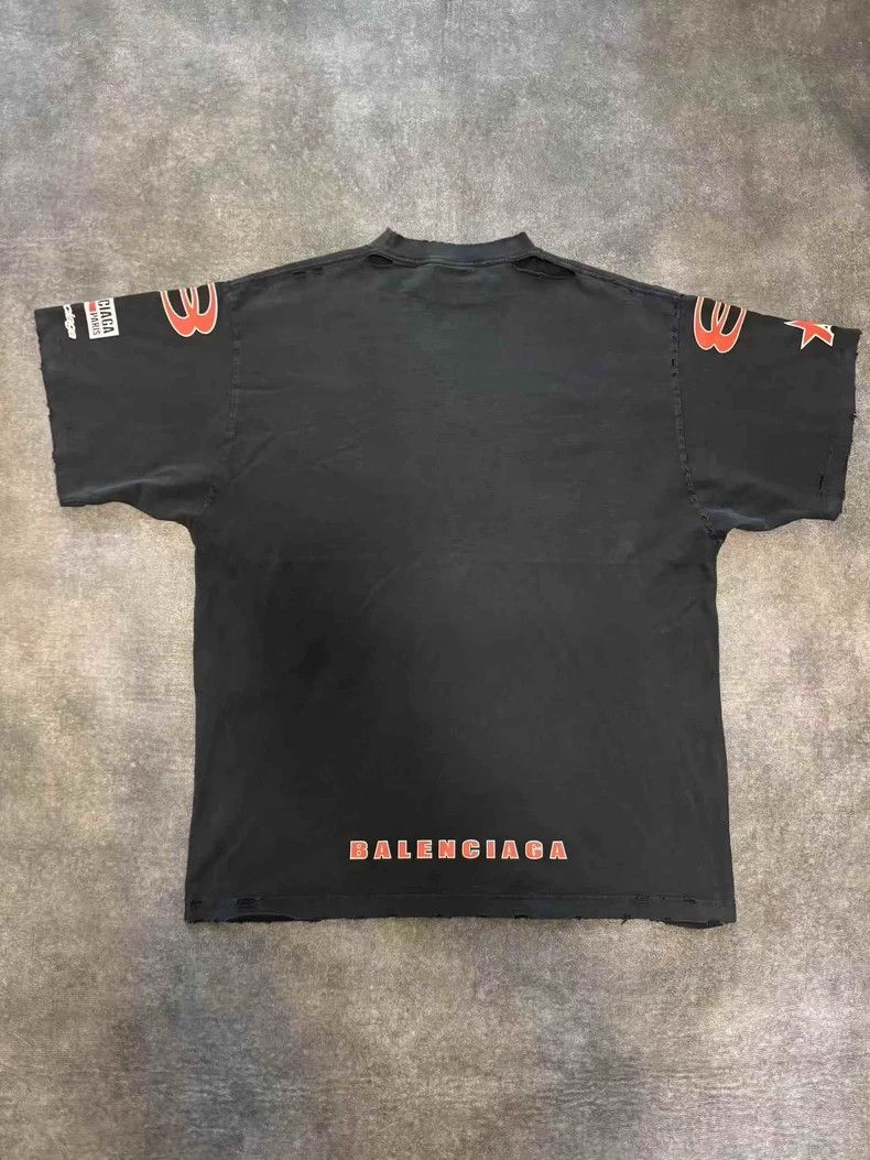Balenciaga Balenciaga Black Logo Short Sleeve Size US S / EU 44-46 / 1 - 2 Thumbnail