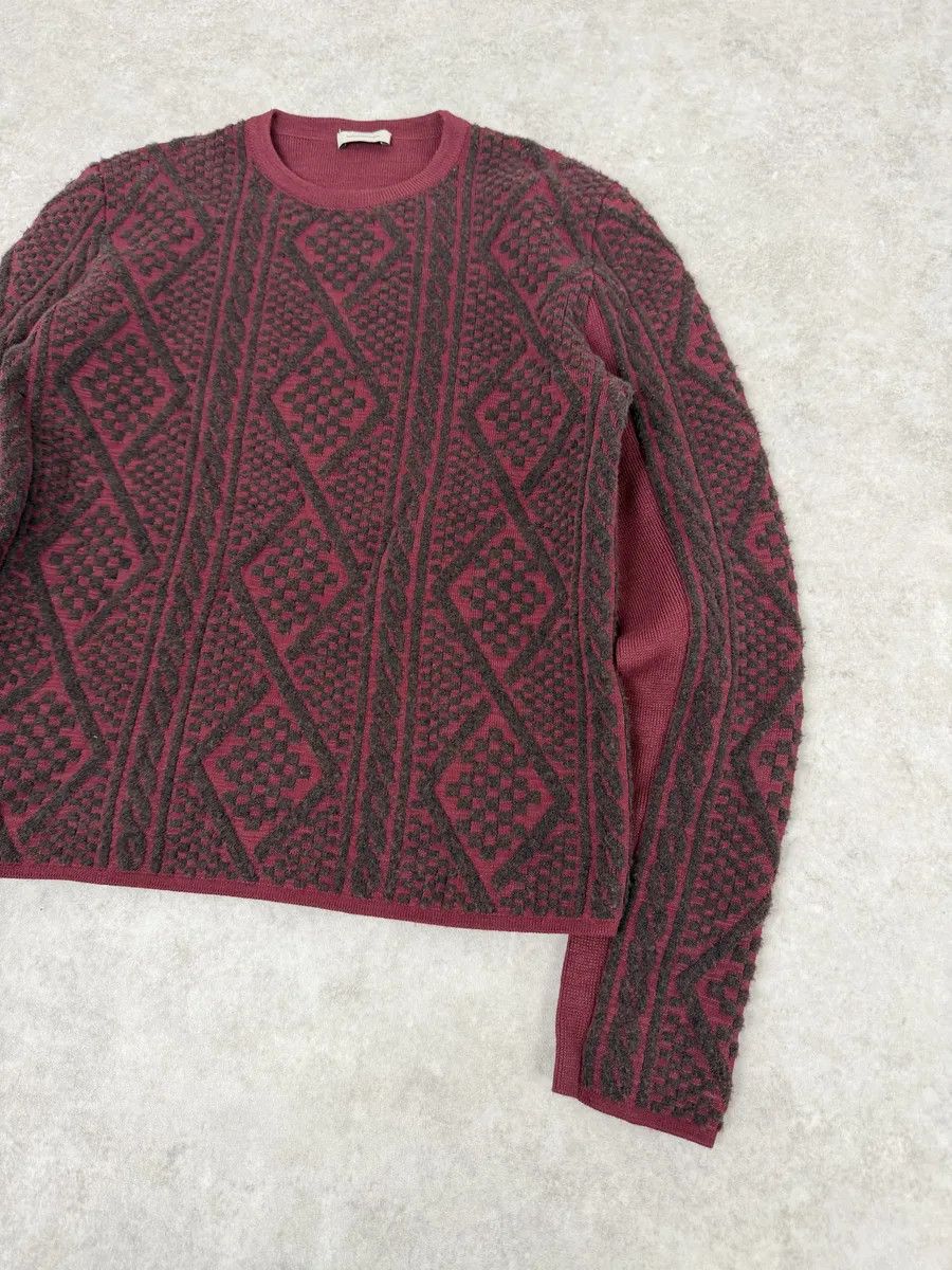 Balenciaga Balenciaga Red Two Tone Sweater Size US XS / EU 42 / 0 - 9 Thumbnail